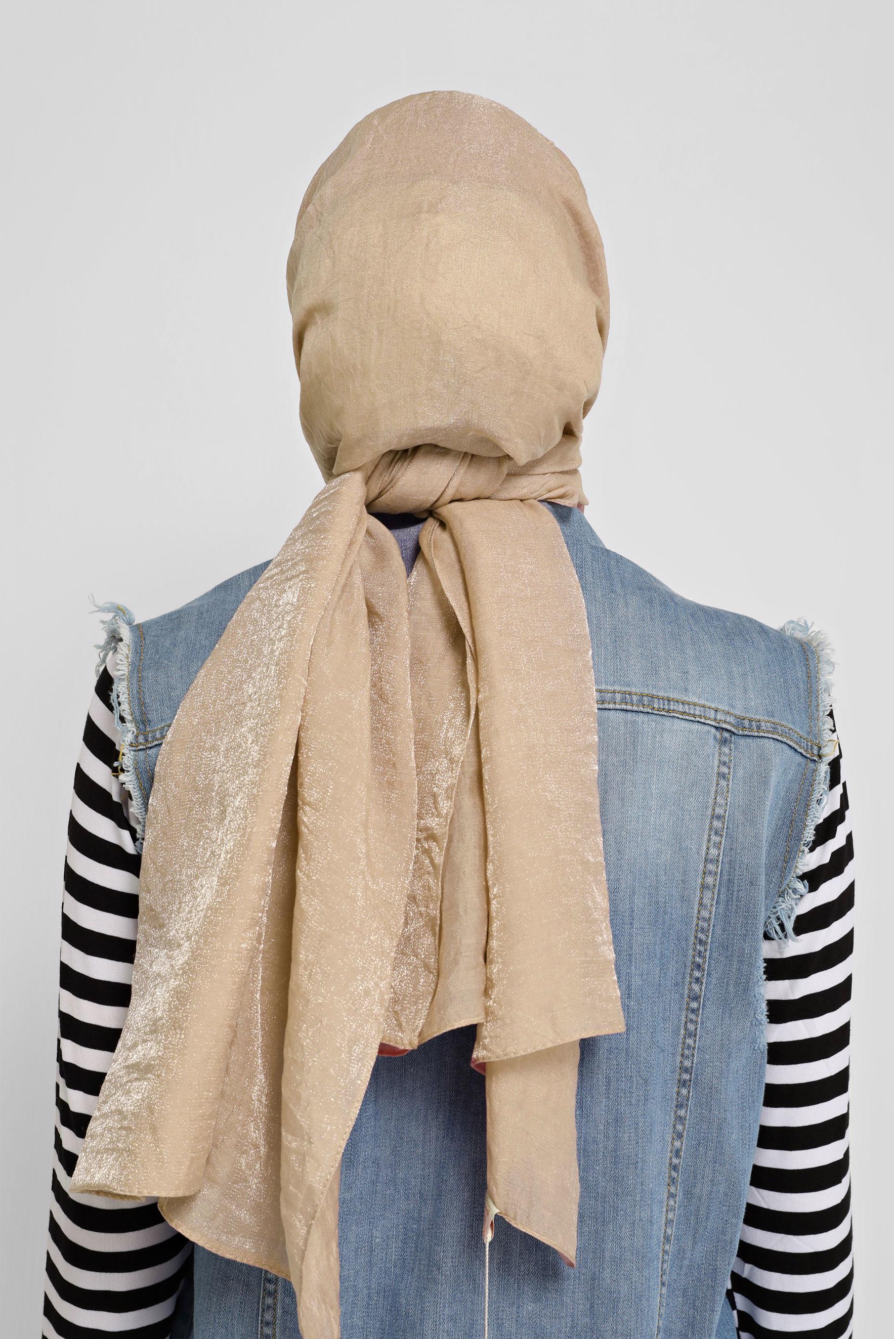 Tesettür giyim ALTIN ALVİNA ŞAL 8064 