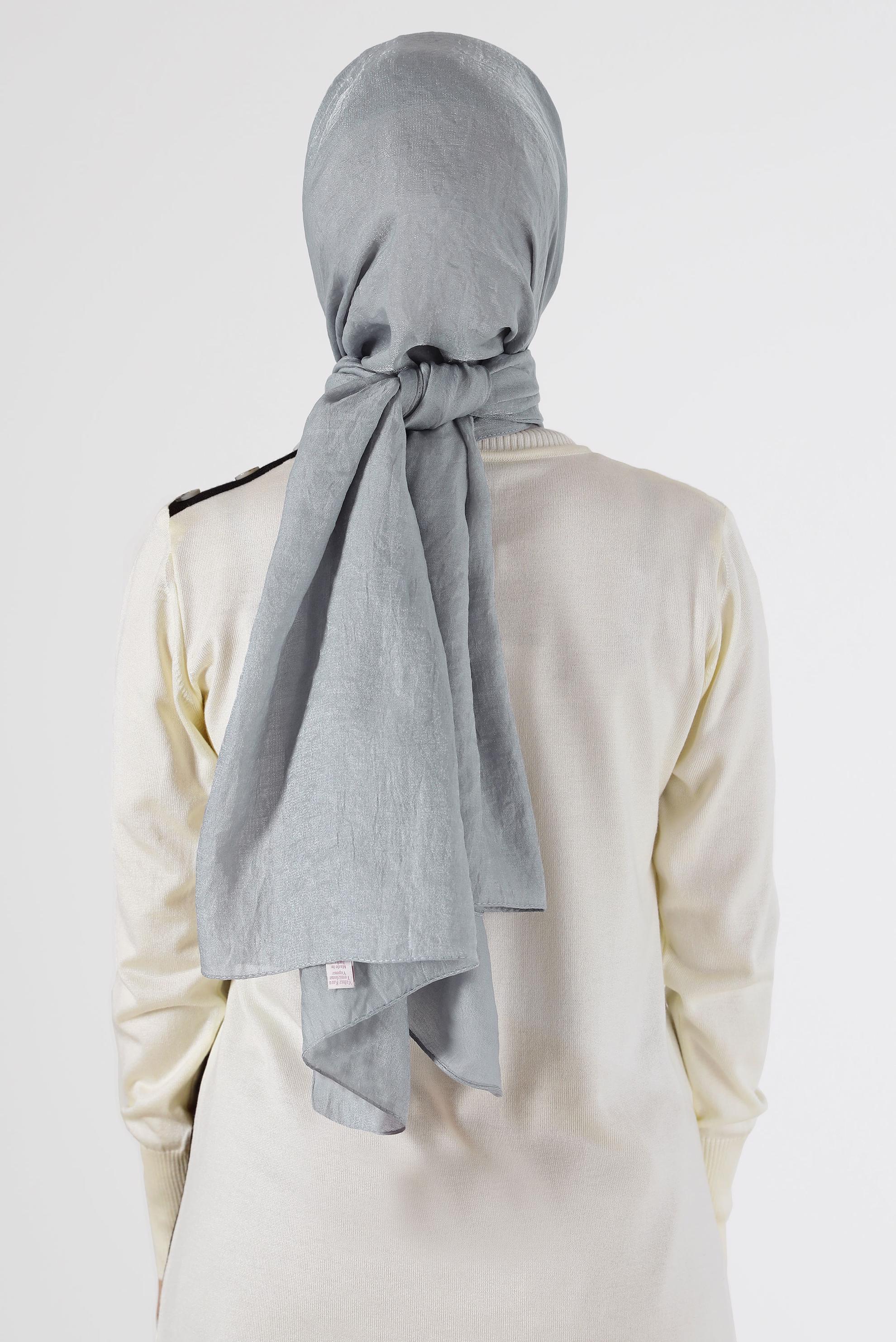 Tesettür giyim GÜMÜŞ ALVİNA ŞAL 8064 