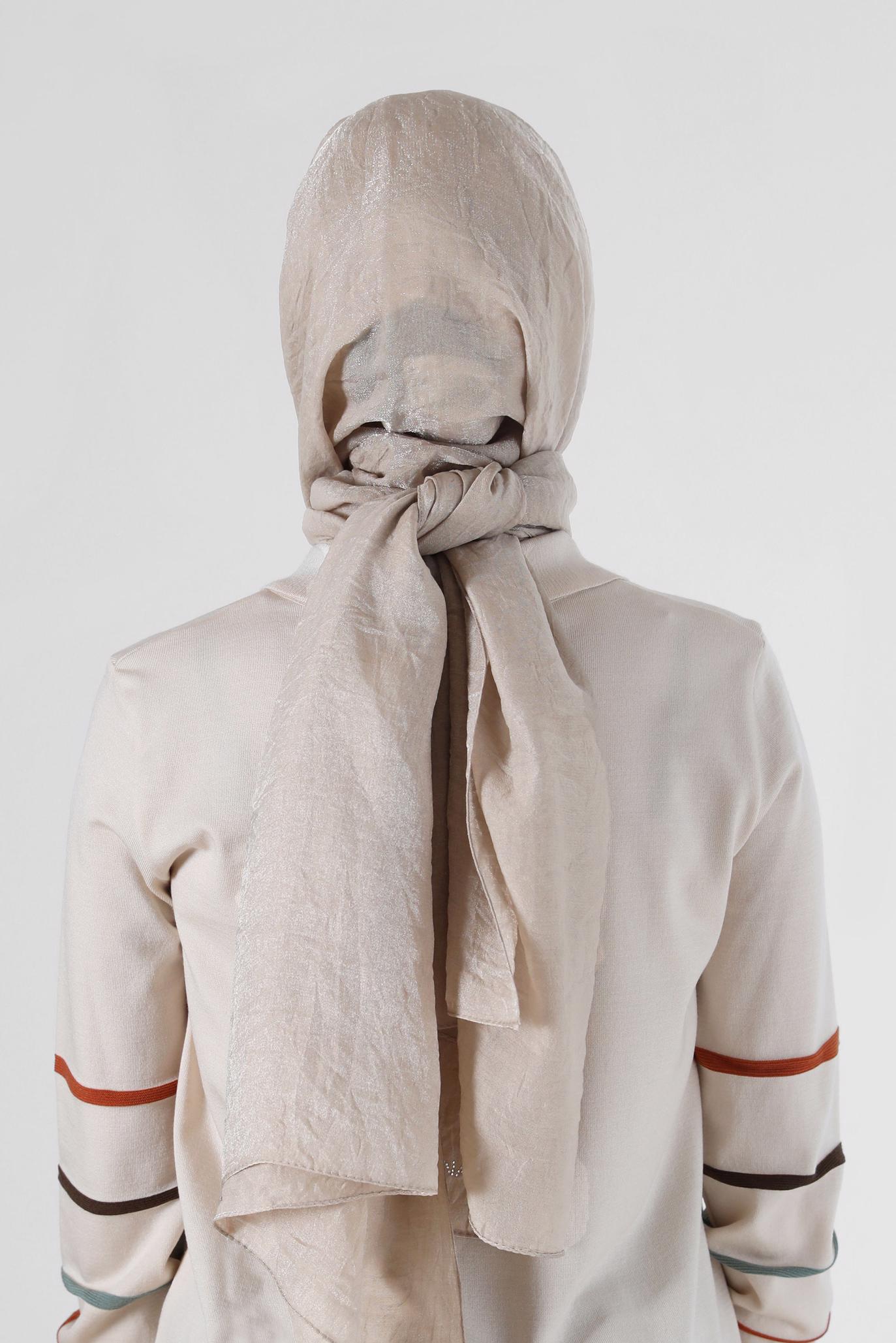 Hijab clothing BEIGE ALVİNA SHAWL 8064 