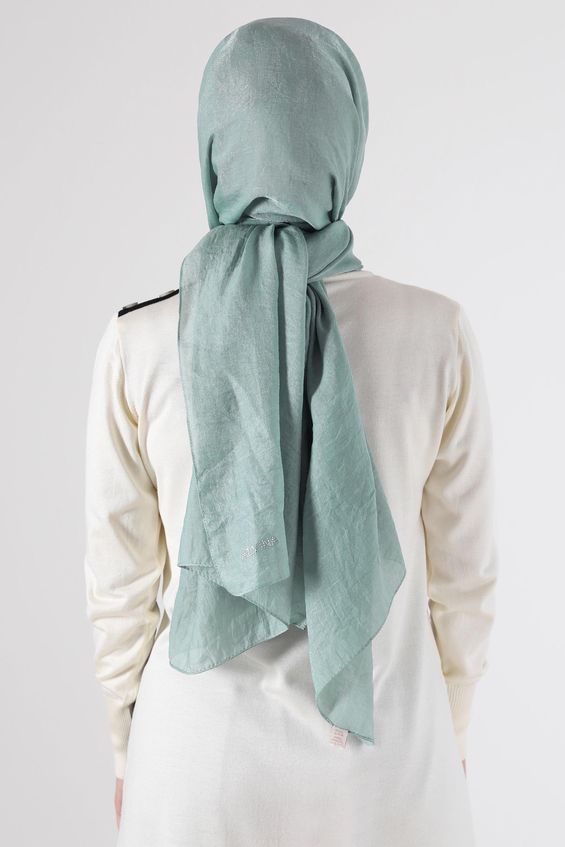 Tesettür giyim MAVİ ALVİNA ŞAL 8064 