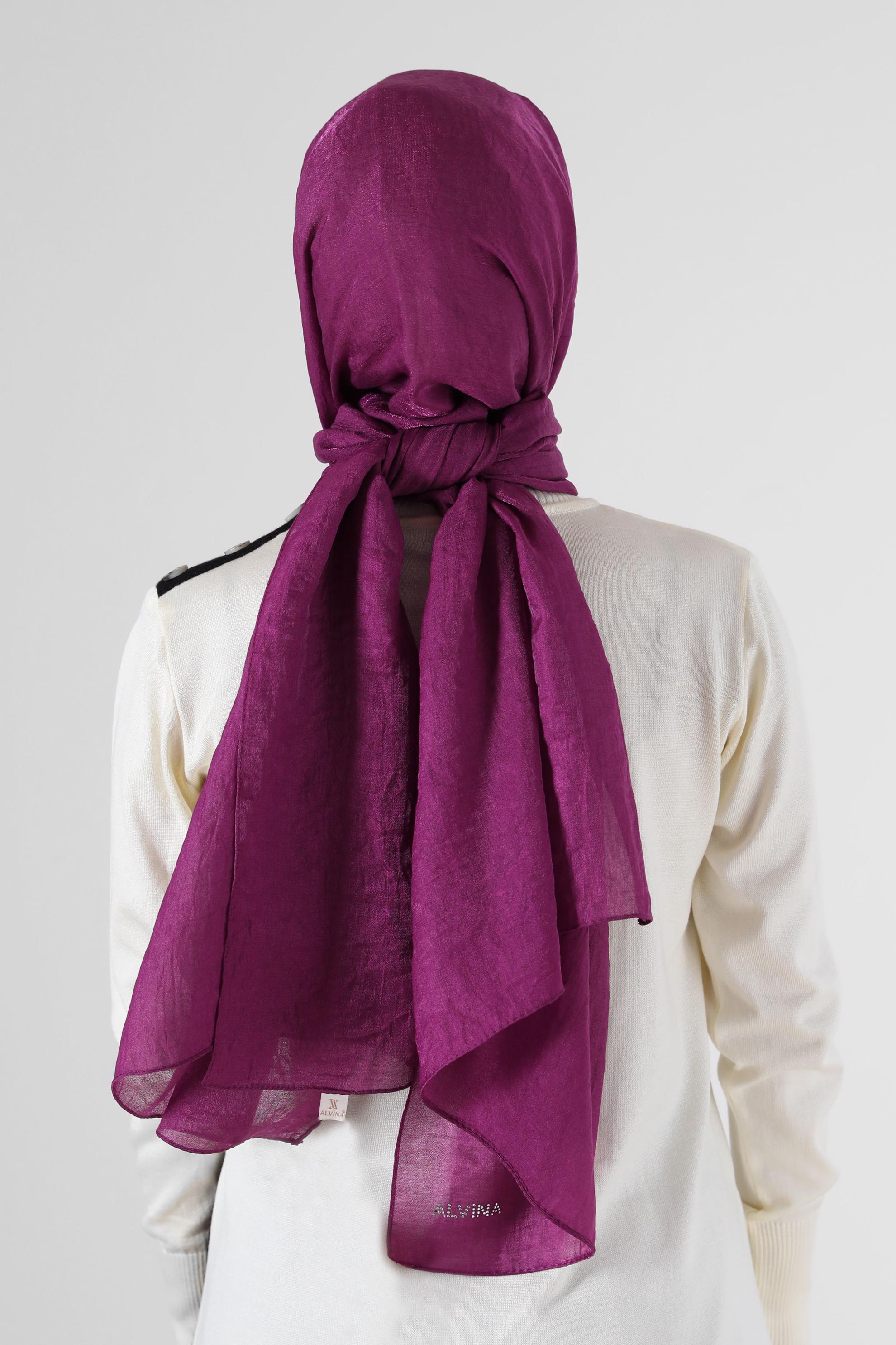 Tesettür giyim MOR ALVİNA ŞAL 8064 