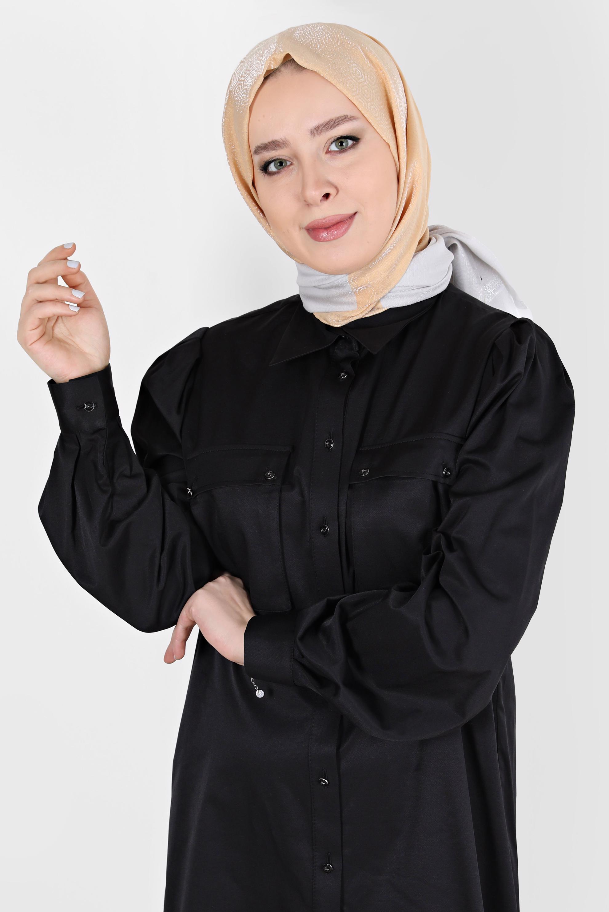 Tesettür giyim ALTIN ALVİNA ŞAL 8065 