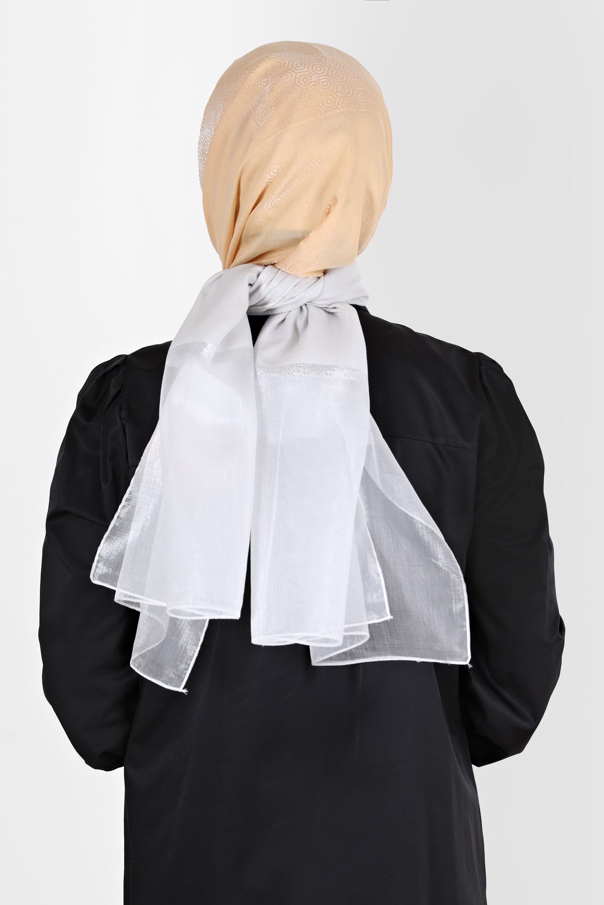 Tesettür giyim ALTIN ALVİNA ŞAL 8065 