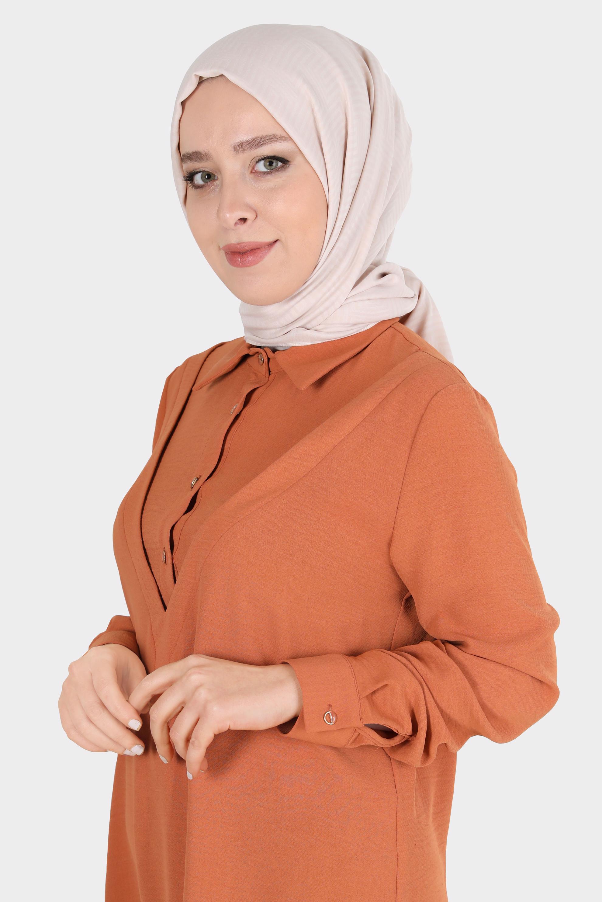 Tesettür giyim BEJ ALVİNA LABİRENT DESEN ŞAL 8067 