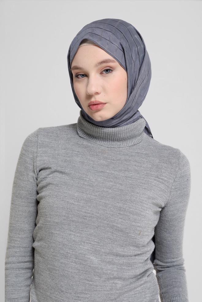Hijab clothing  ALVİNA CHECKED SHAWL 8069  - ALVİNA