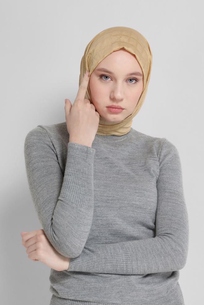 Hijab clothing  ALVİNA CHECKED SHAWL 8069  - ALVİNA