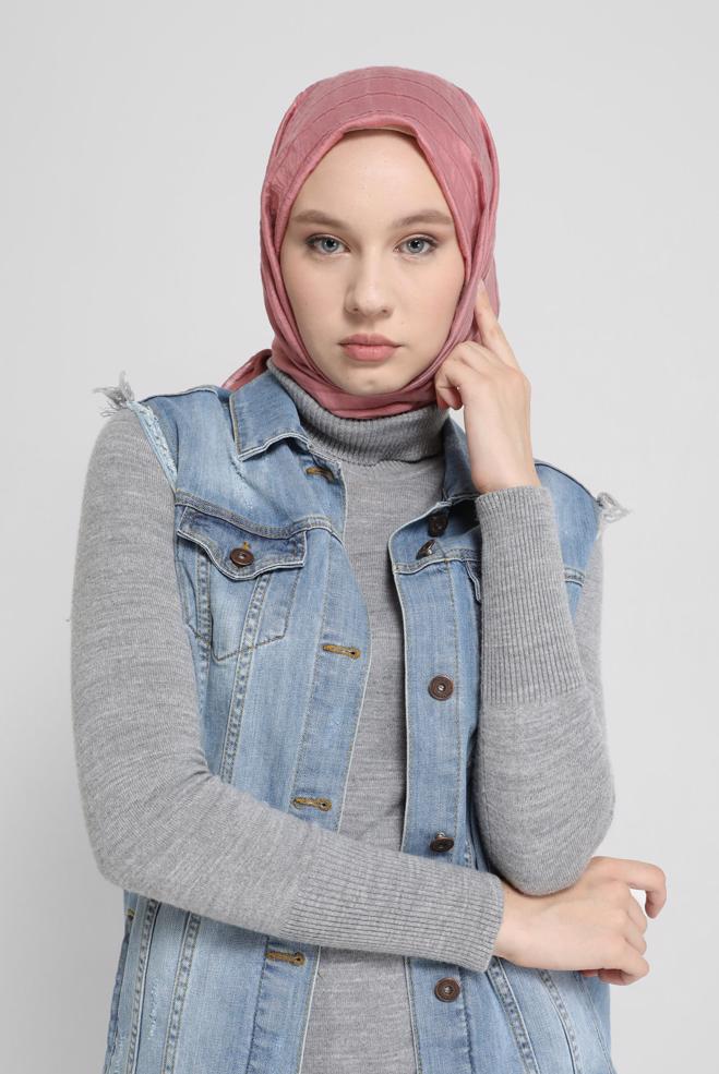 Tesettür giyim  ALVİNA KARE KUTU ŞAL 8069  - ALVİNA