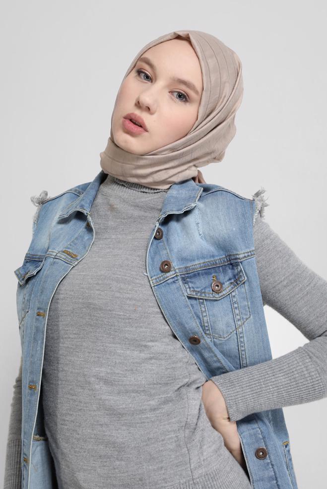 Tesettür giyim  ALVİNA KARE KUTU ŞAL 8069  - ALVİNA