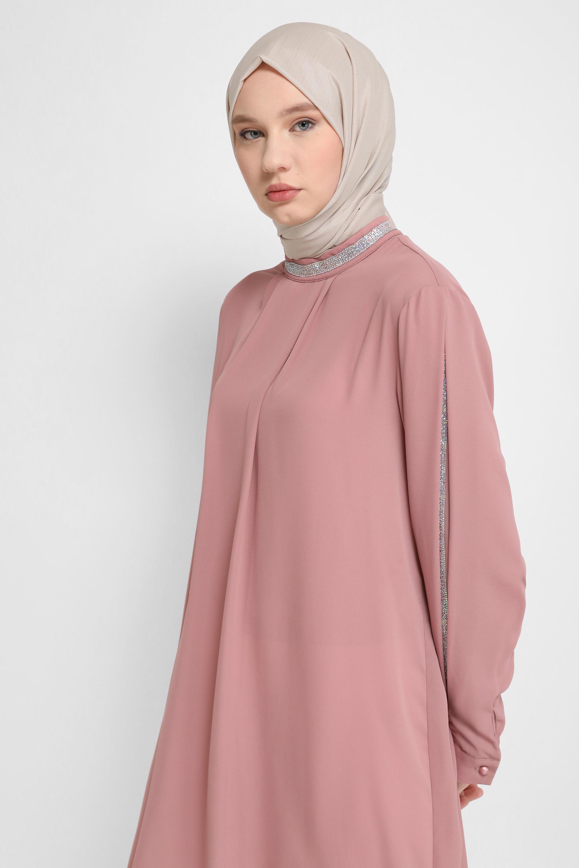 Tesettür giyim VİZON ALVİNA ŞİFON ŞAL 8073