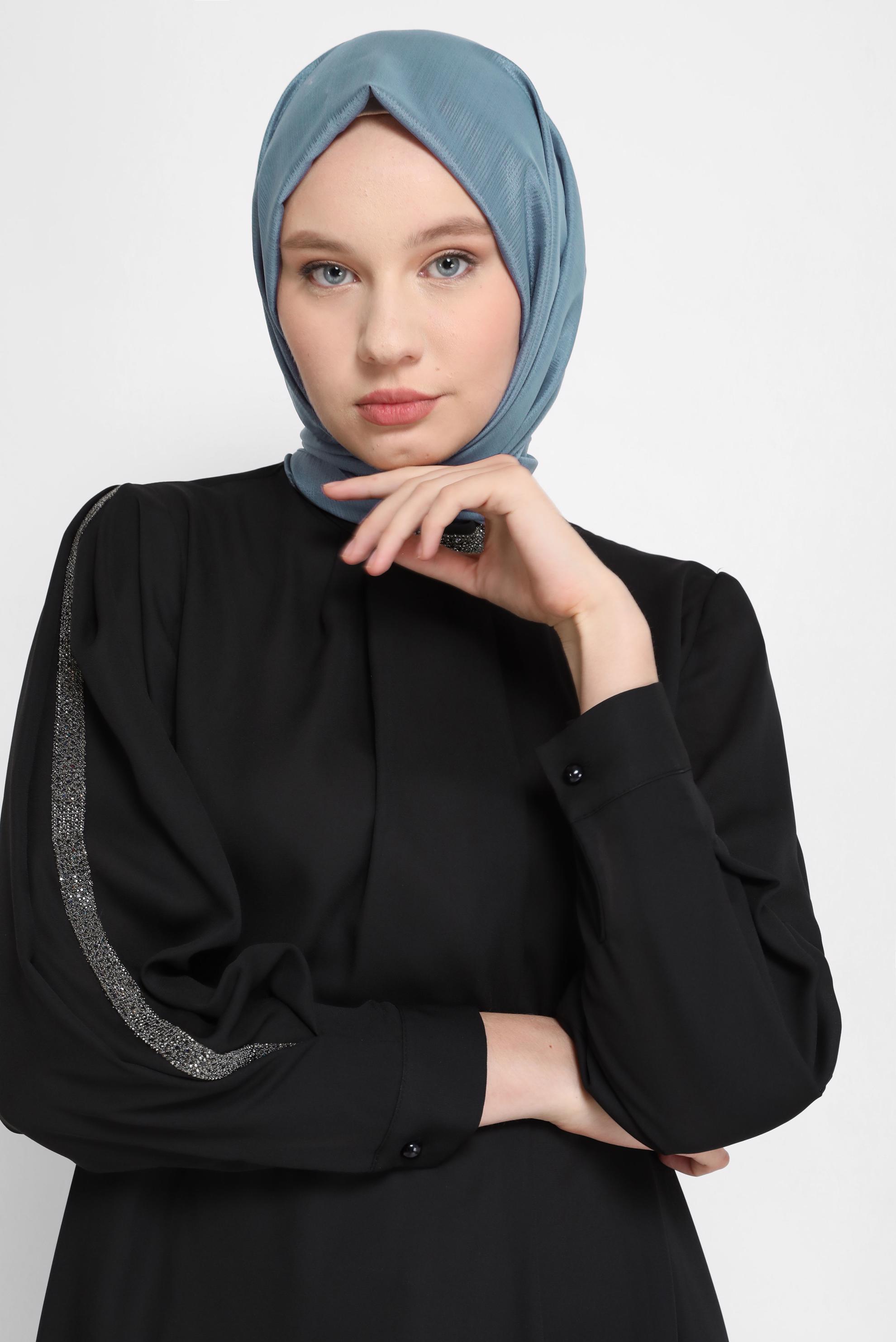 Tesettür giyim LACİVERT ALVİNA ŞİFON ŞAL 8073