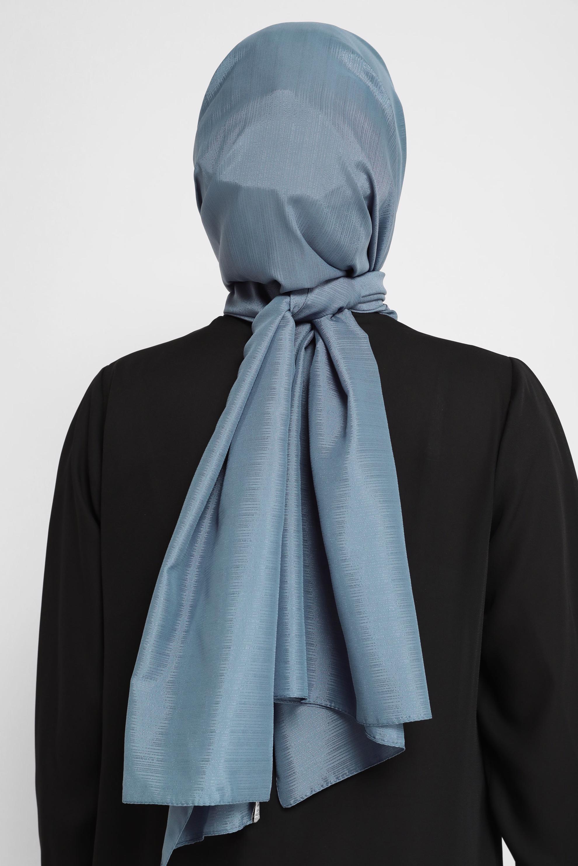 Tesettür giyim LACİVERT ALVİNA ŞİFON ŞAL 8073