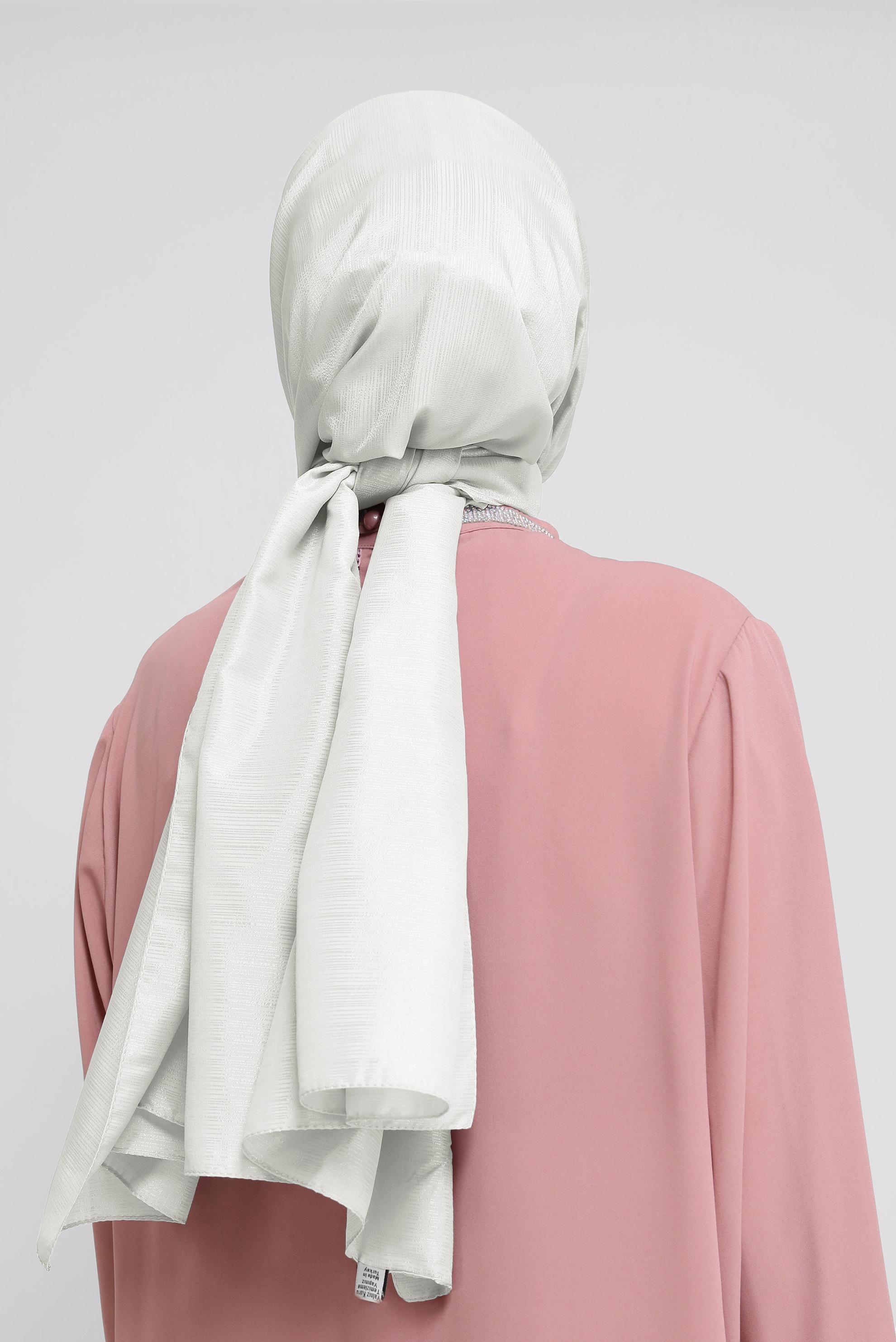 Hijab clothing WHITE ALVINA CHIFFON SHAWL 8073