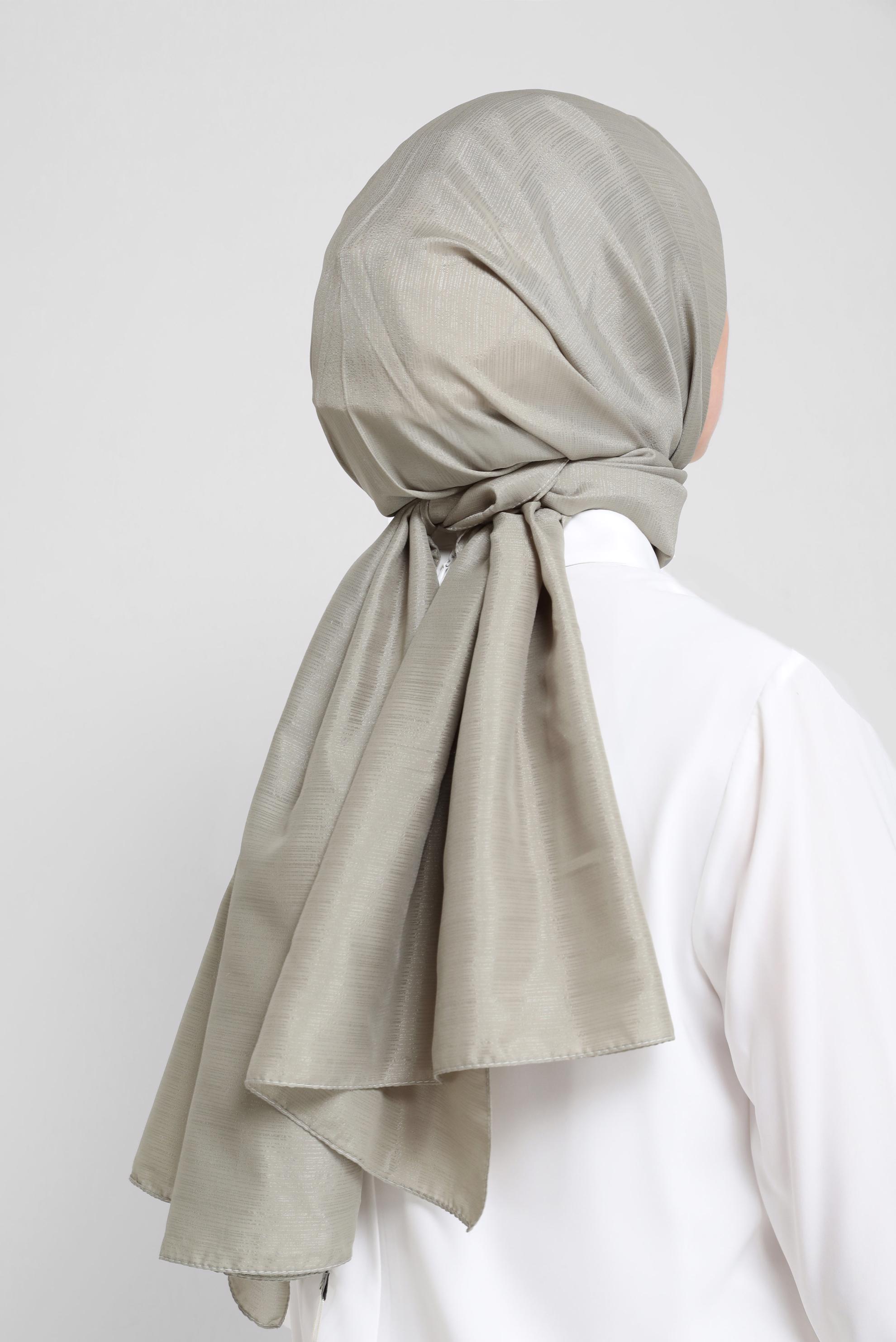 Vêtements hijab VERT CHÂLE EN MOUSSELINE ALVINA 8073