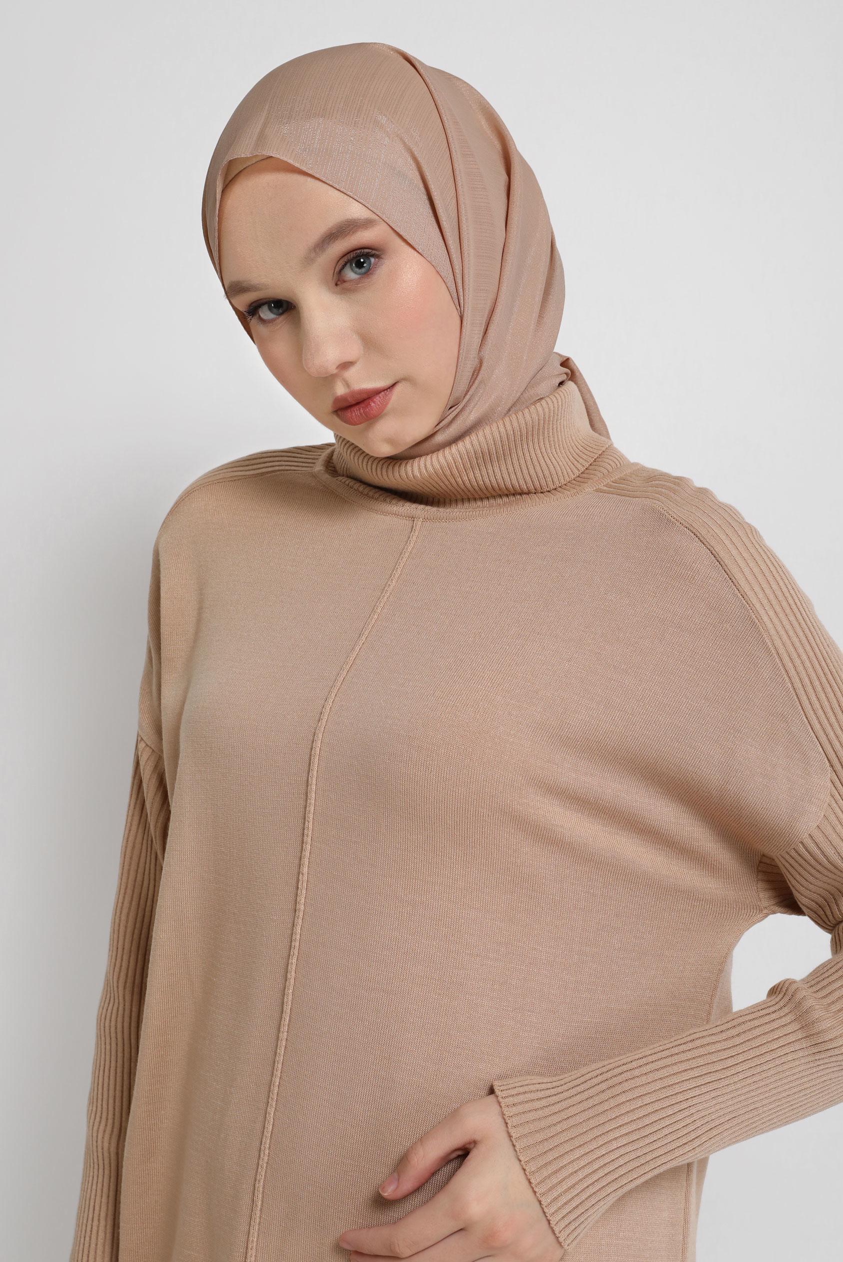 Tesettür giyim PEMBE ALVİNA ŞİFON ŞAL 8073