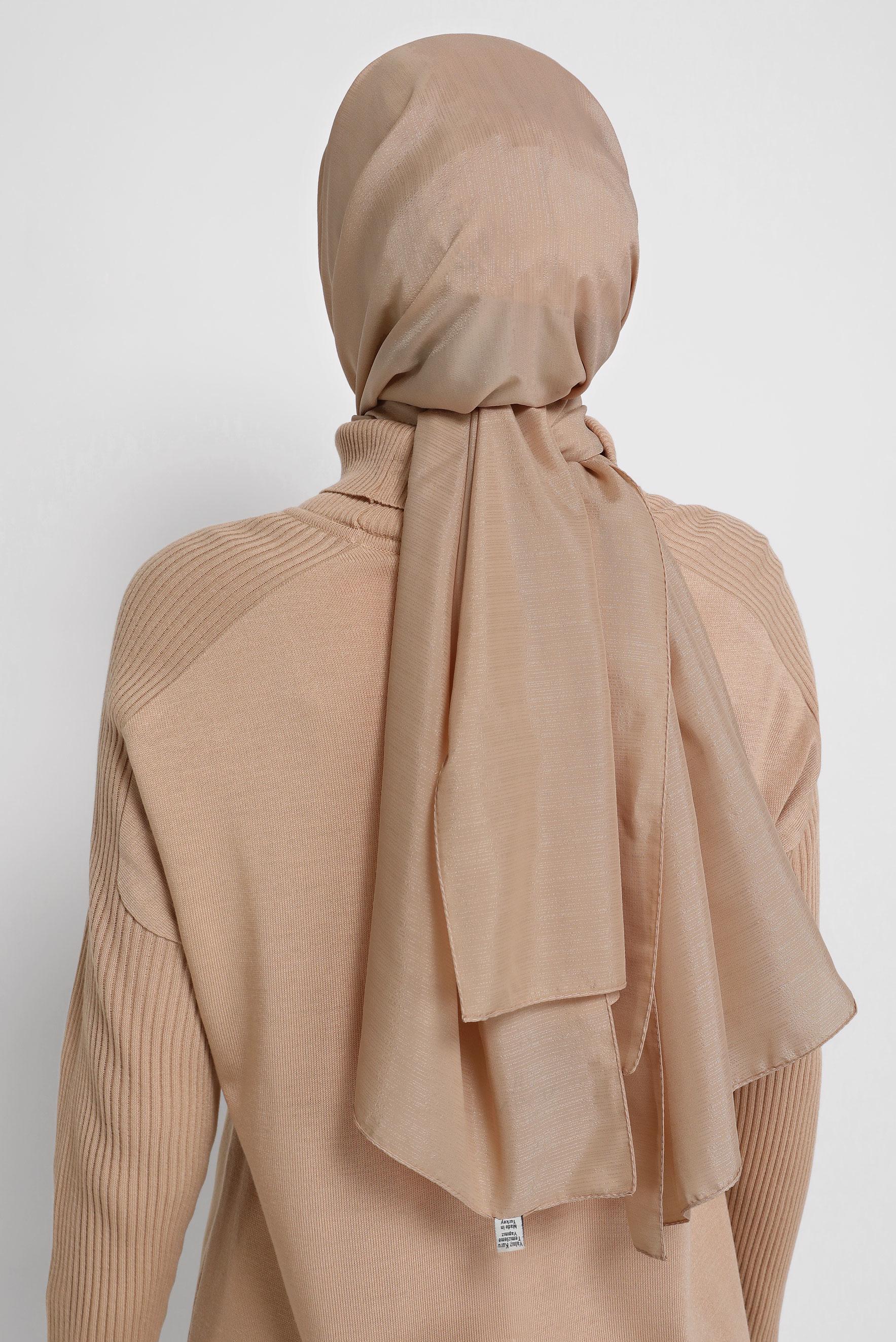 Tesettür giyim PEMBE ALVİNA ŞİFON ŞAL 8073