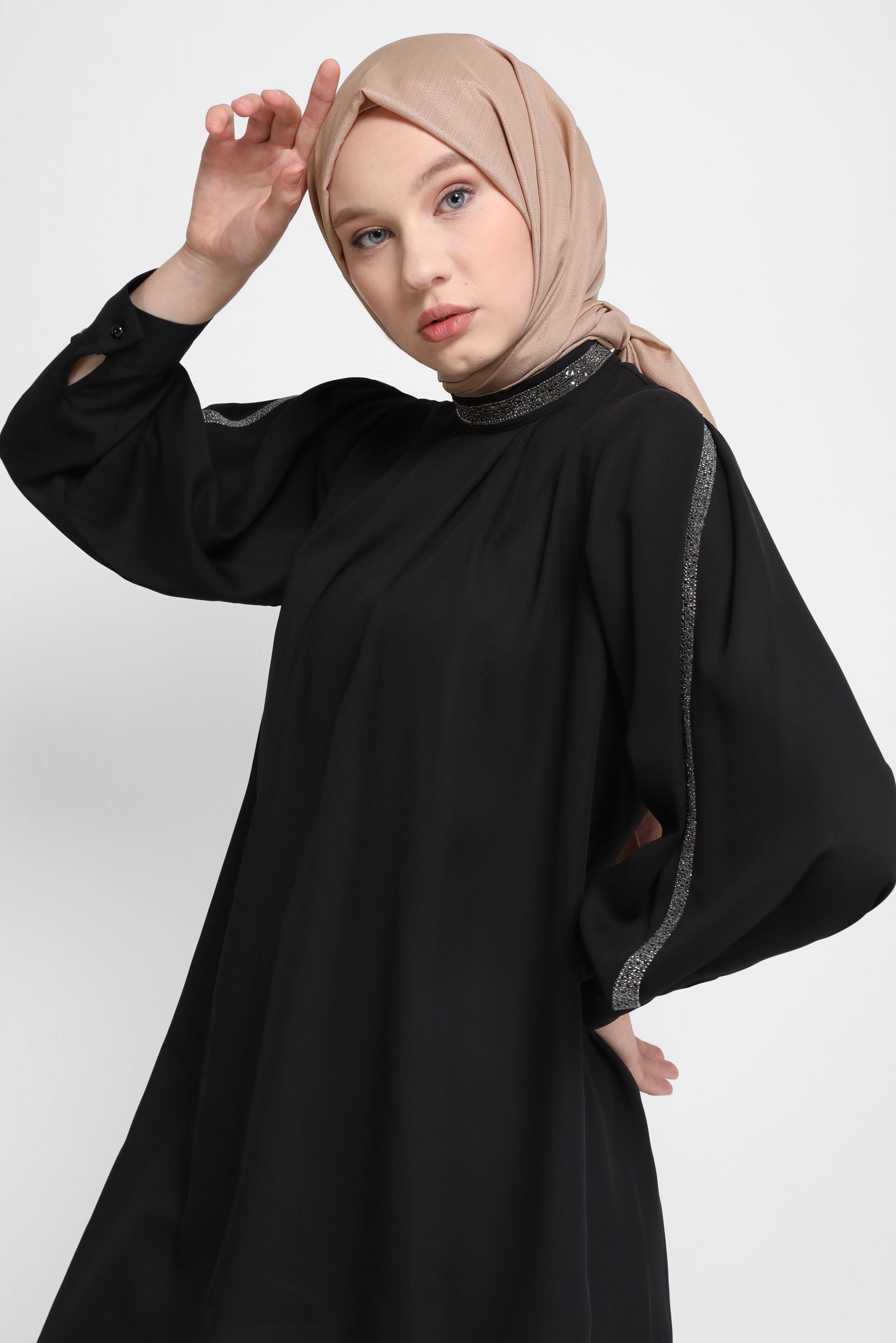 Tesettür giyim KAHVE ALVİNA ŞİFON ŞAL 8073