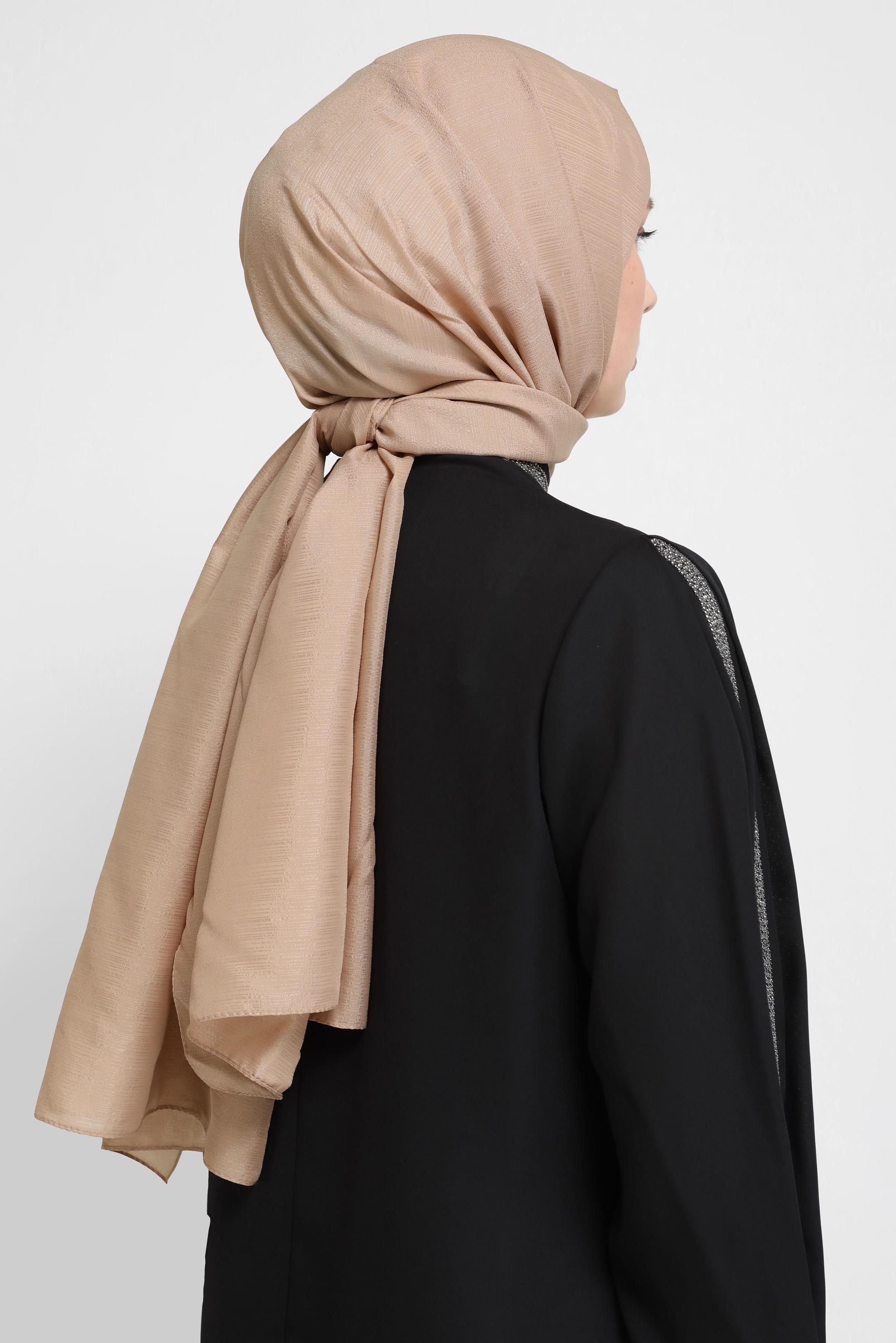 Tesettür giyim KAHVE ALVİNA ŞİFON ŞAL 8073