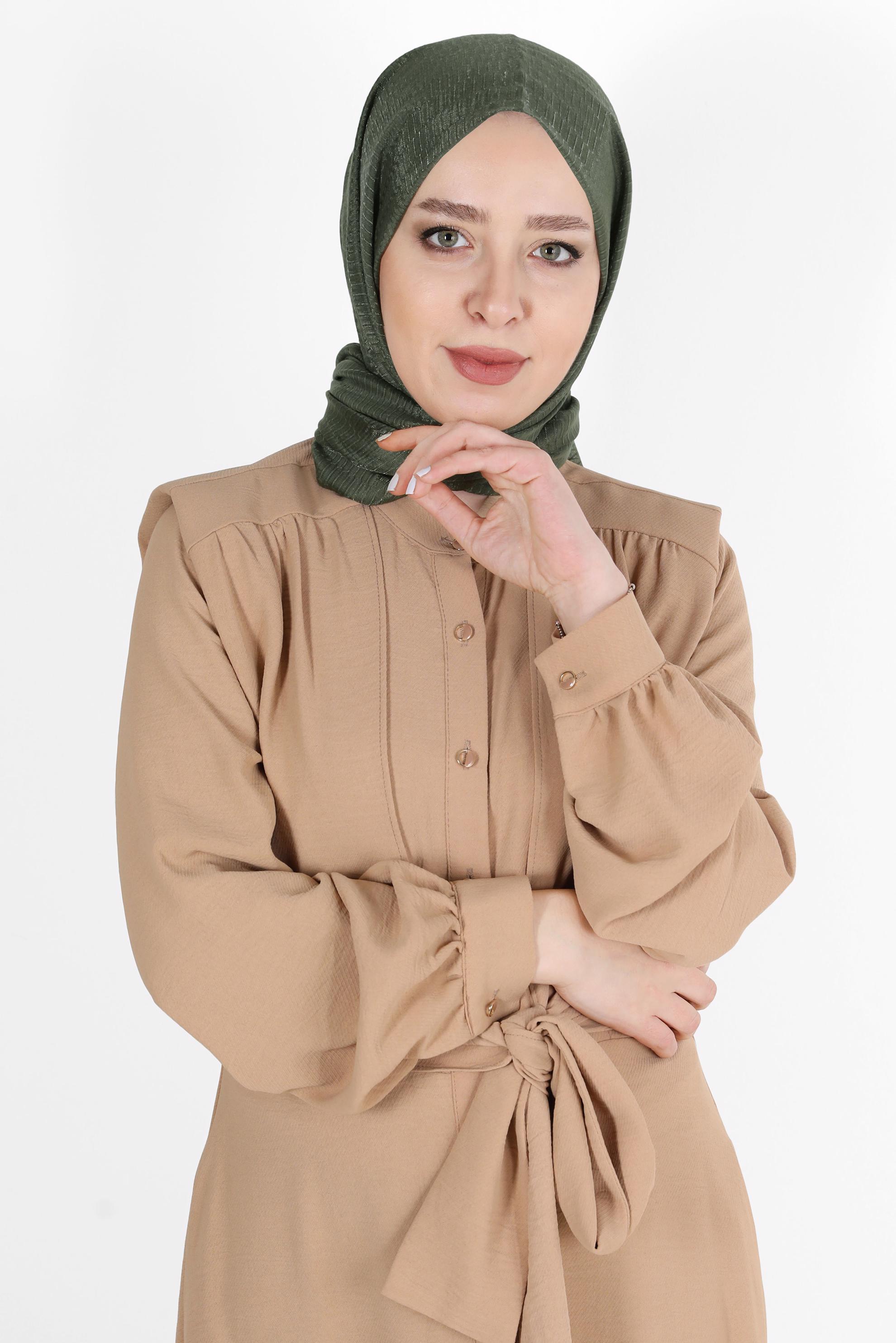 Tesettür giyim HAKİ 8074 ALVİNA BELLA SERİSİ-1 (NRL)