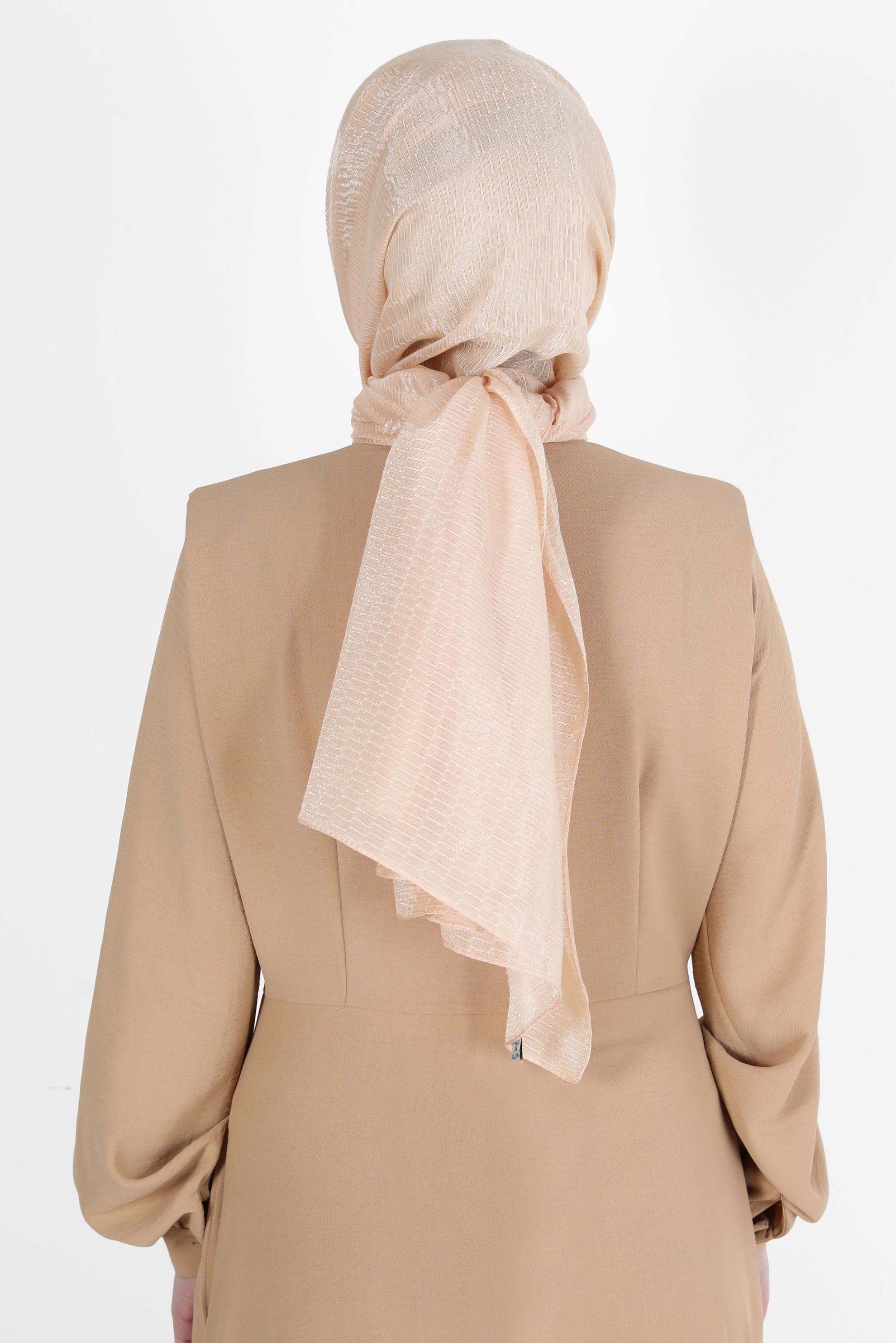 Tesettür giyim PUDRA 8074 ALVİNA BELLA SERİSİ-1 (NRL)