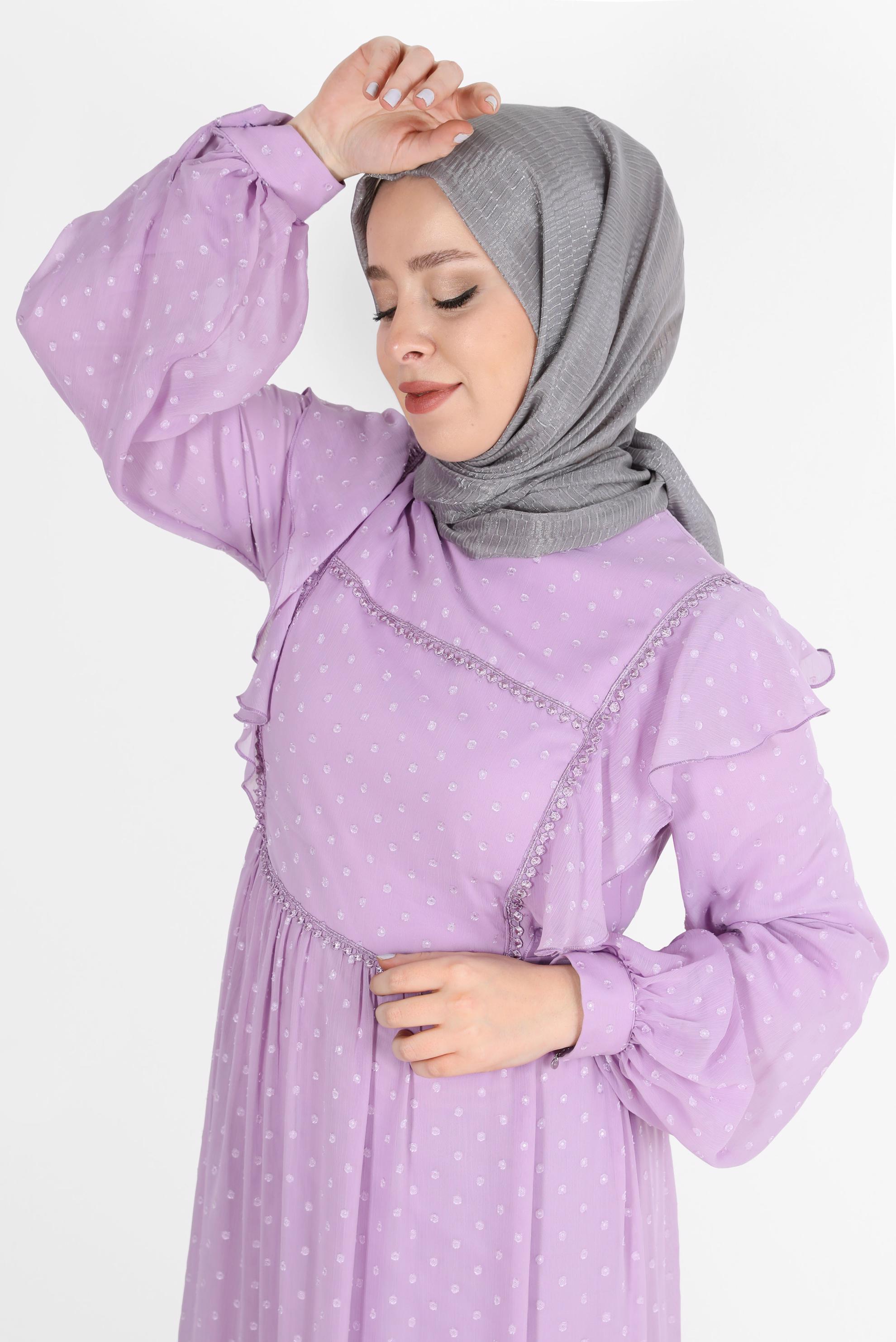 Tesettür giyim GRİ 8074 ALVİNA BELLA SERİSİ-1 (NRL)