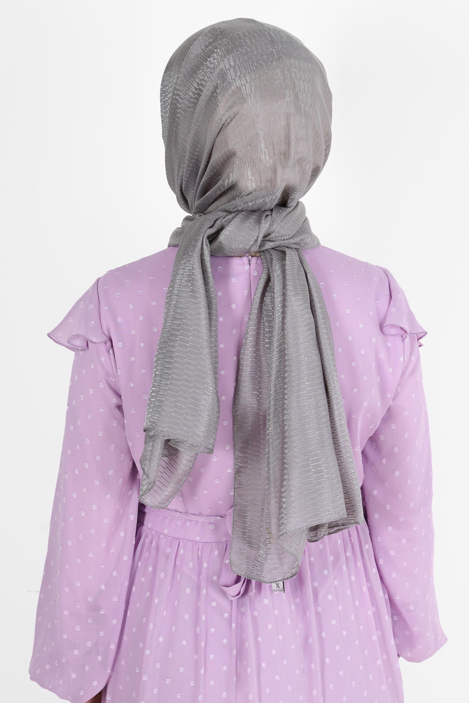 Tesettür giyim GRİ 8074 ALVİNA BELLA SERİSİ-1 (NRL)