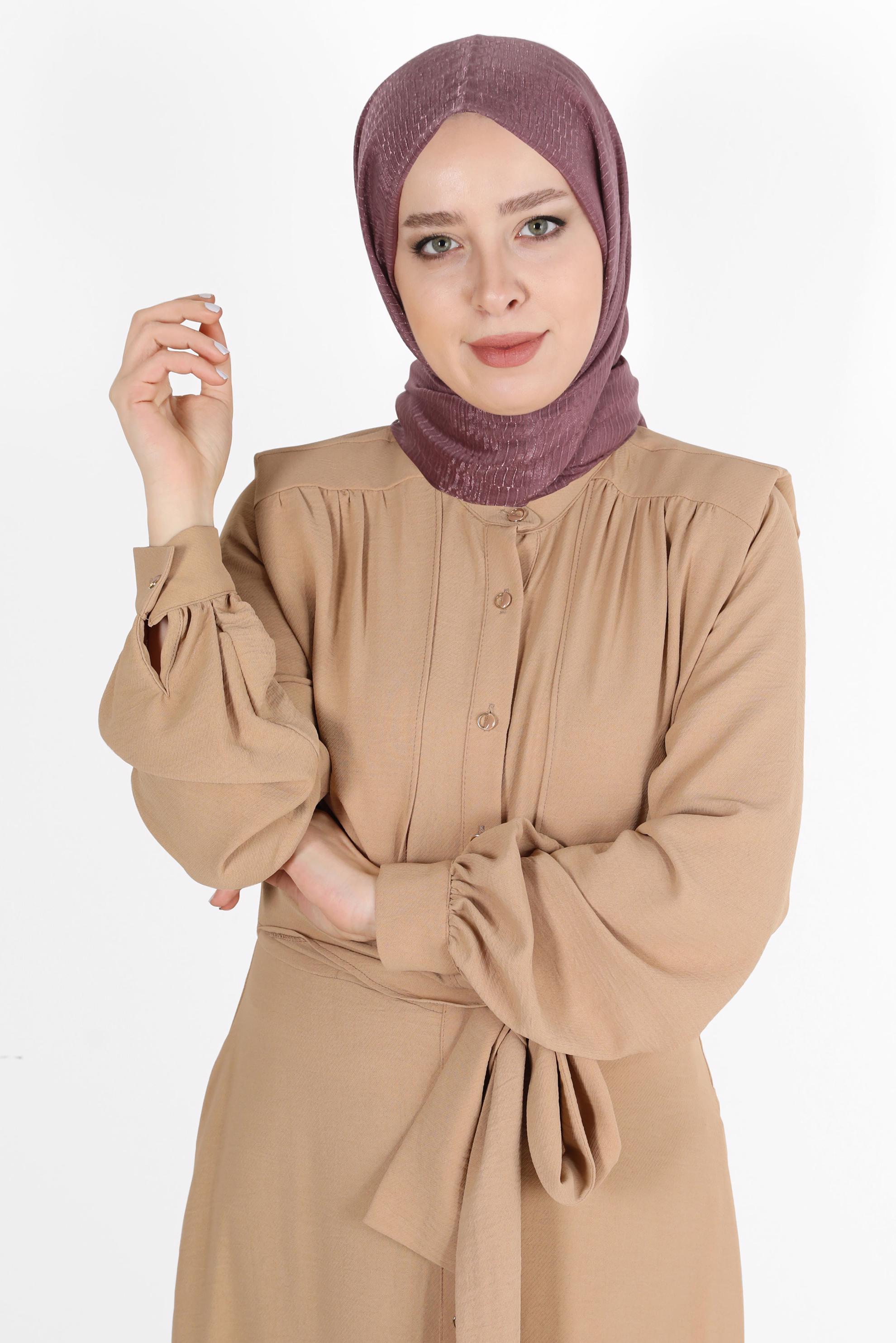 Tesettür giyim PEMBE 8074 ALVİNA BELLA SERİSİ-1 (NRL)