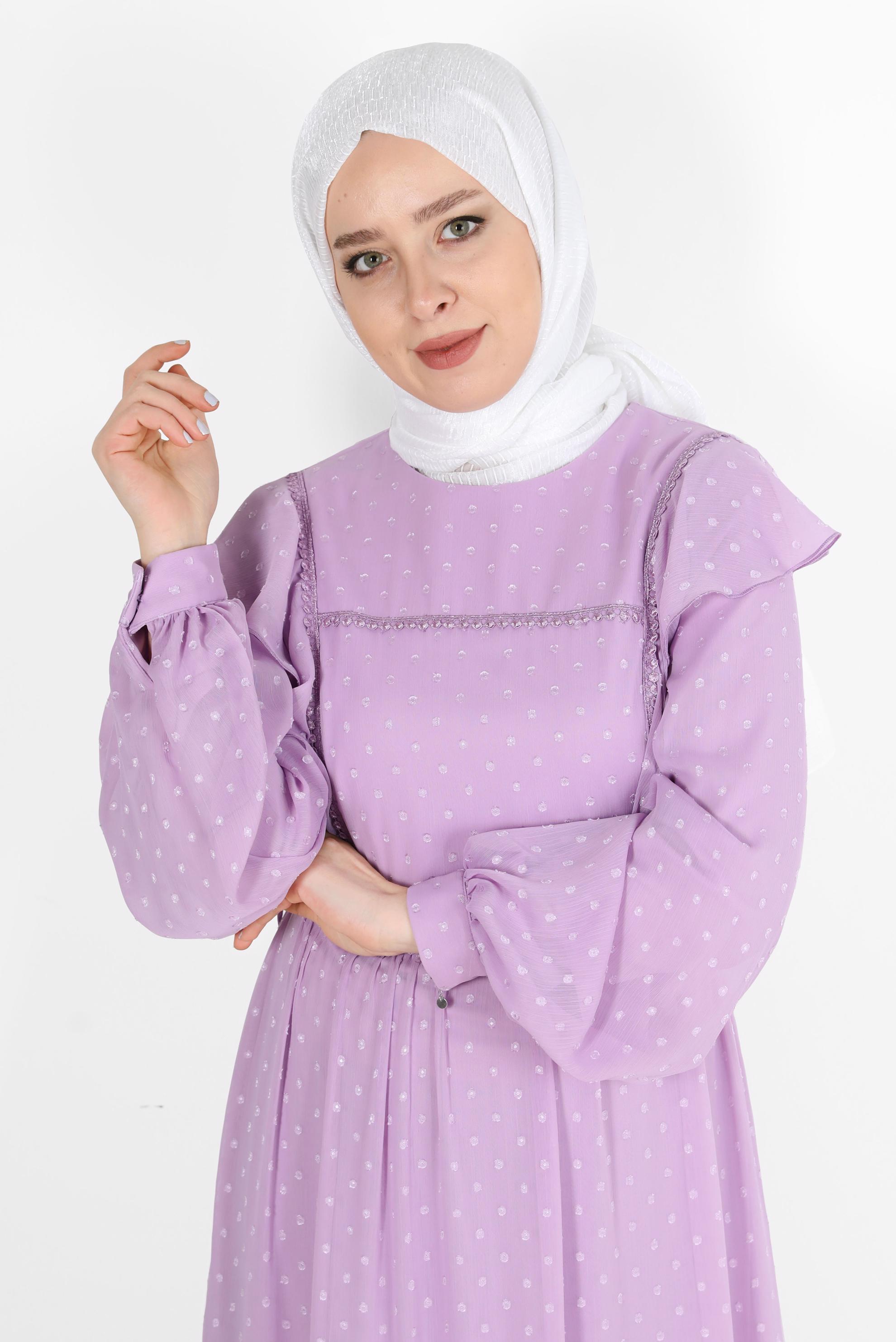 Tesettür giyim BEYAZ 8074 ALVİNA BELLA SERİSİ-1 (NRL)