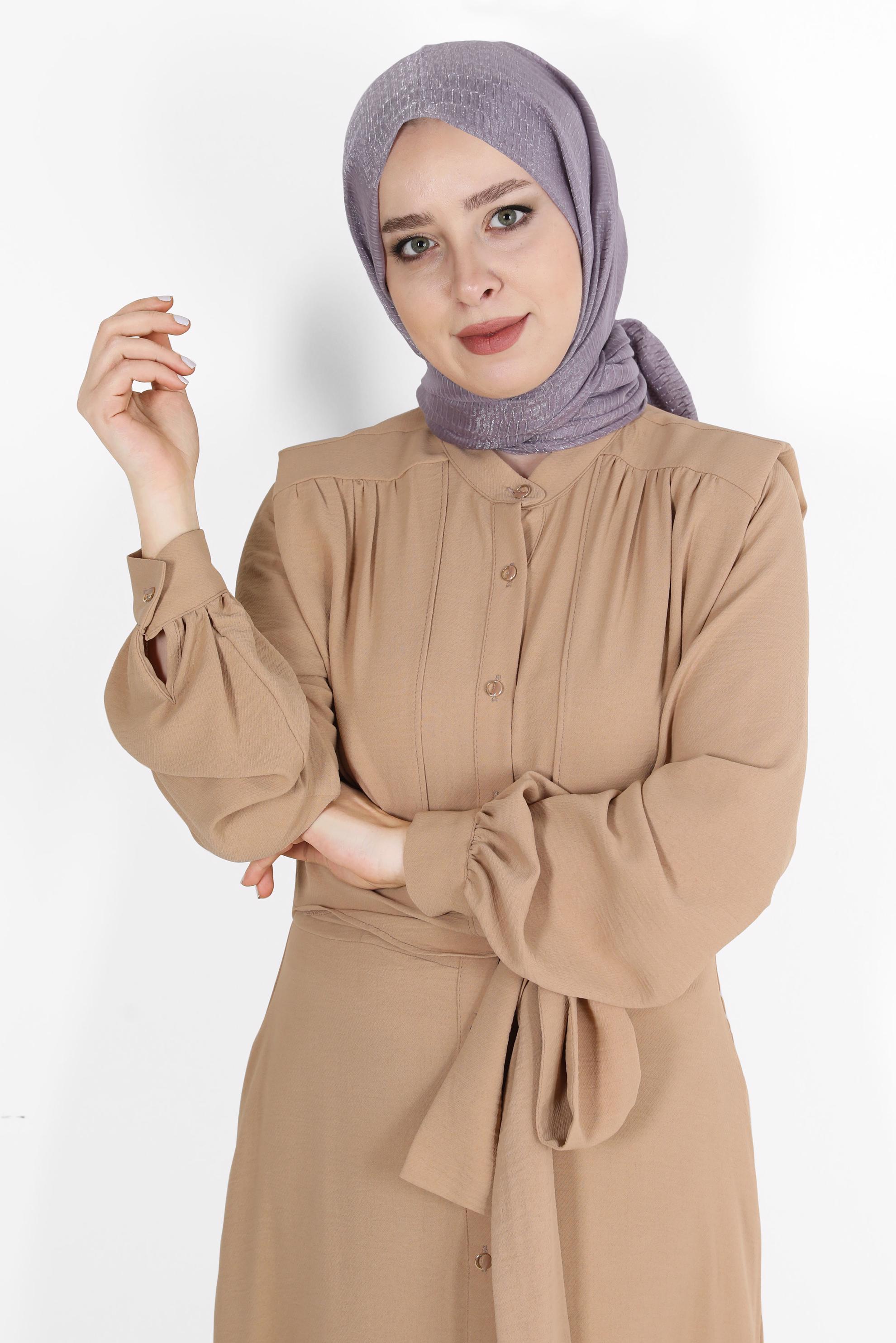 Tesettür giyim MÜRDÜM 8074 ALVİNA BELLA SERİSİ-1 (NRL)