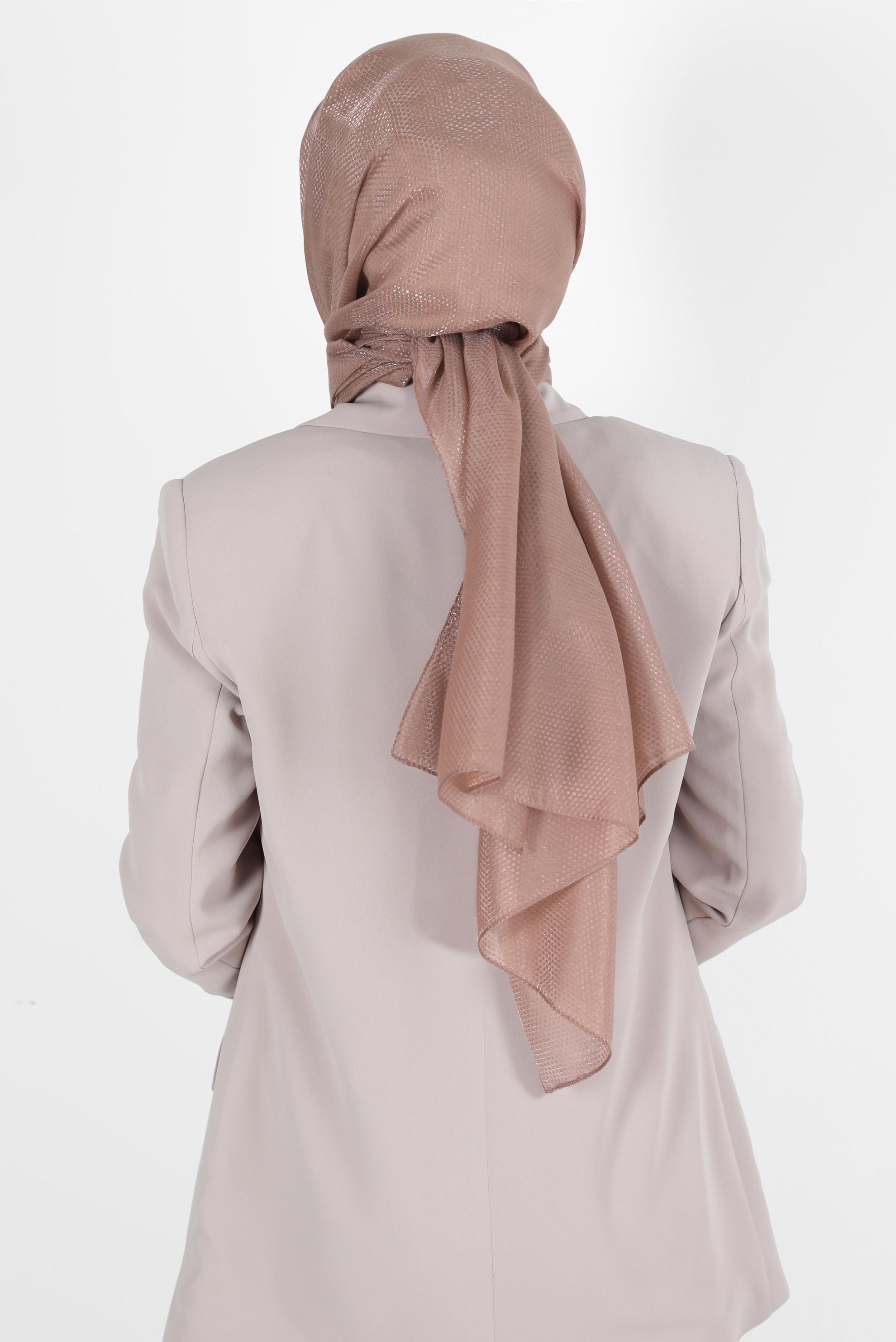 Tesettür giyim BEJ ALVİNA BELLA ŞAL 8075 