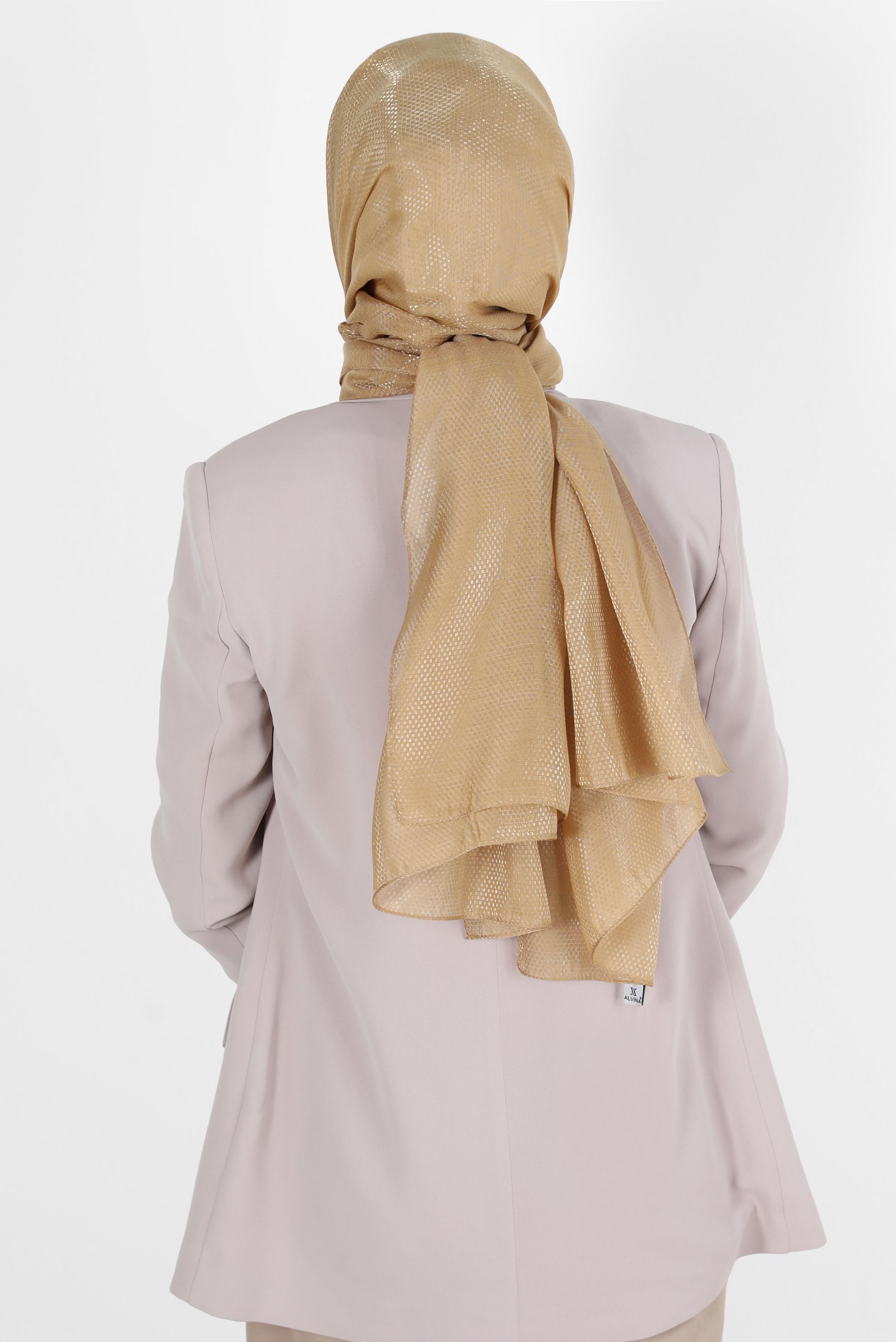 Tesettür giyim ALTIN ALVİNA BELLA ŞAL 8075 