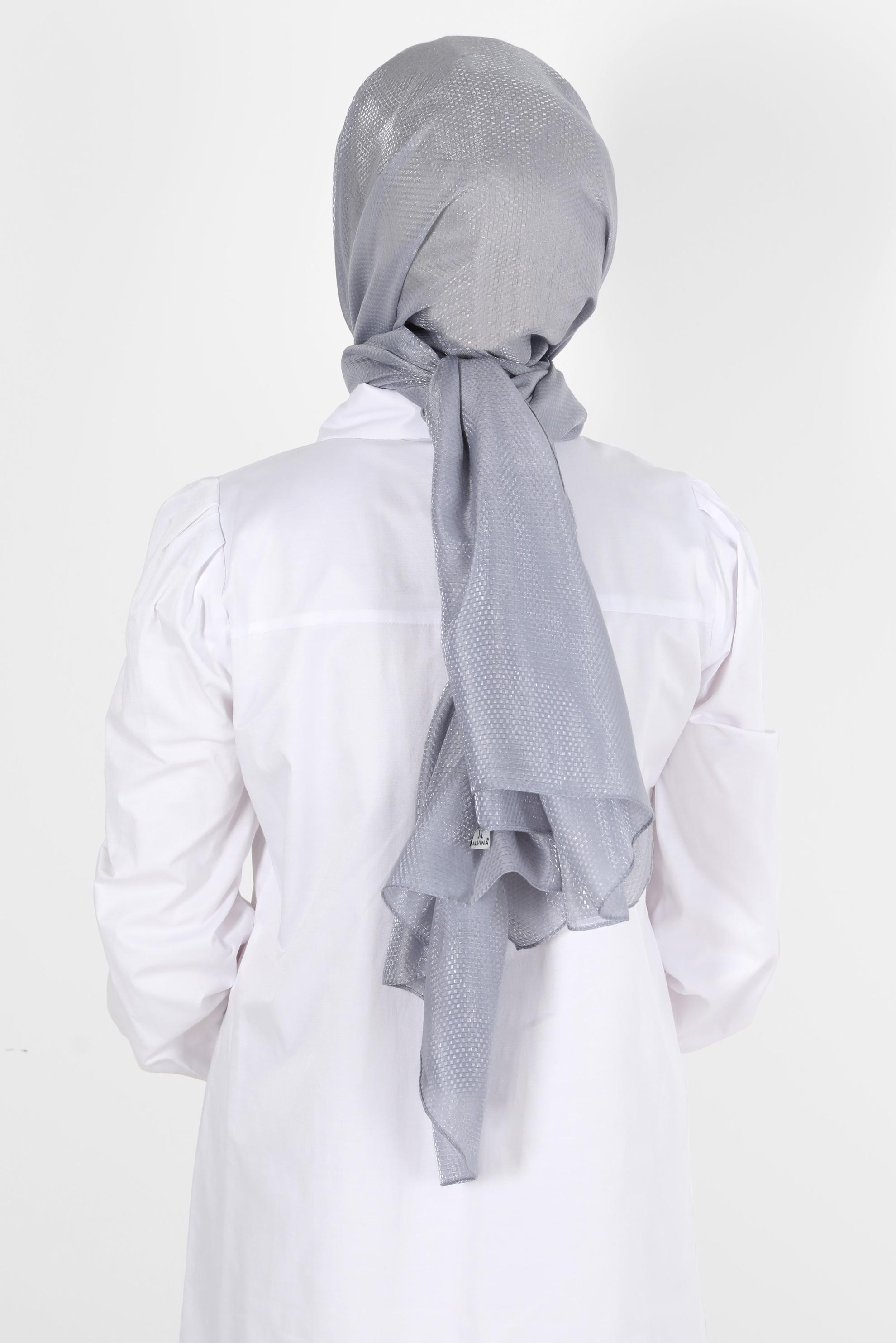 Tesettür giyim GÜMÜŞ ALVİNA BELLA ŞAL 8075 