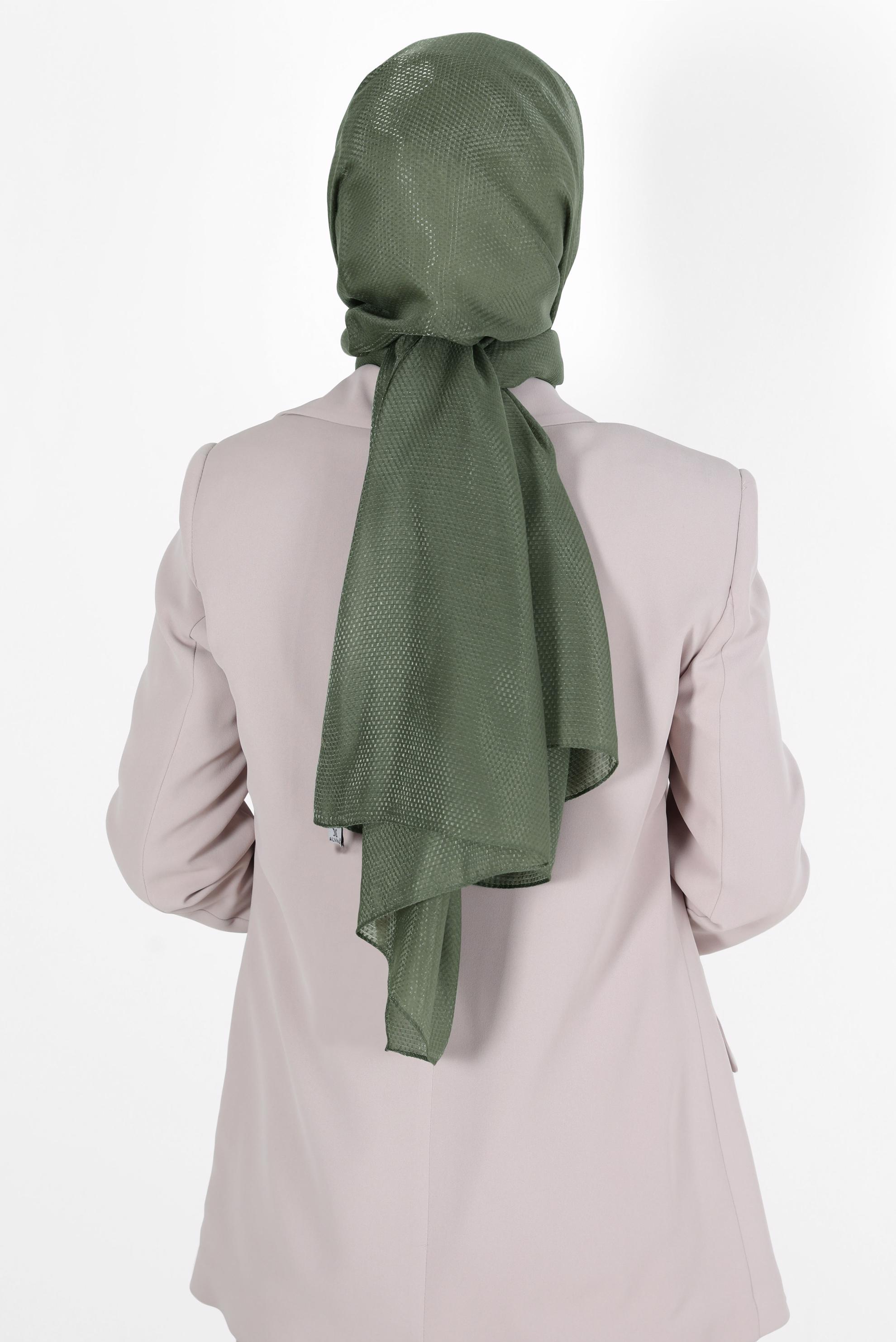 Tesettür giyim HAKİ ALVİNA BELLA ŞAL 8075 