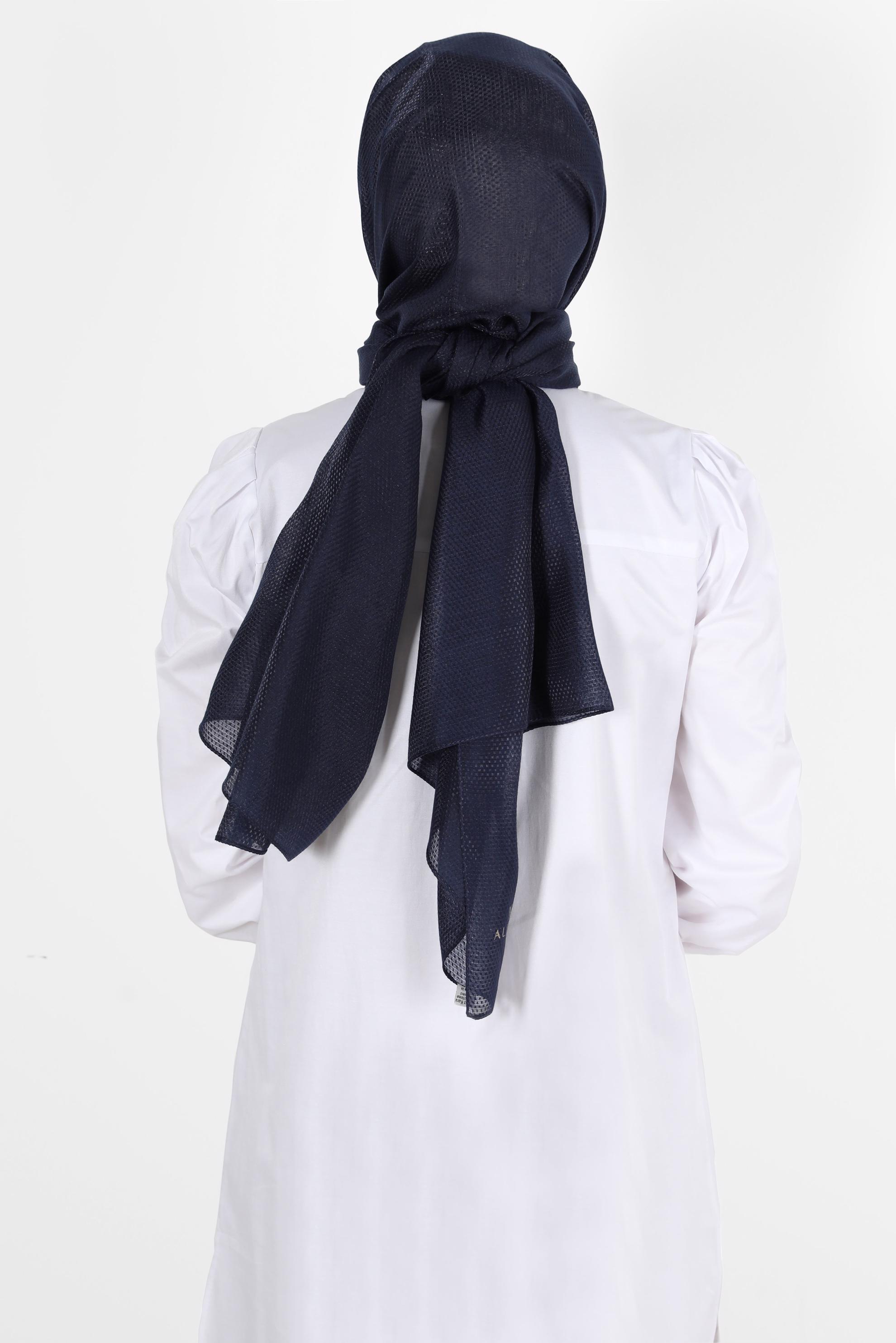 Tesettür giyim LACİVERT ALVİNA BELLA ŞAL 8075 