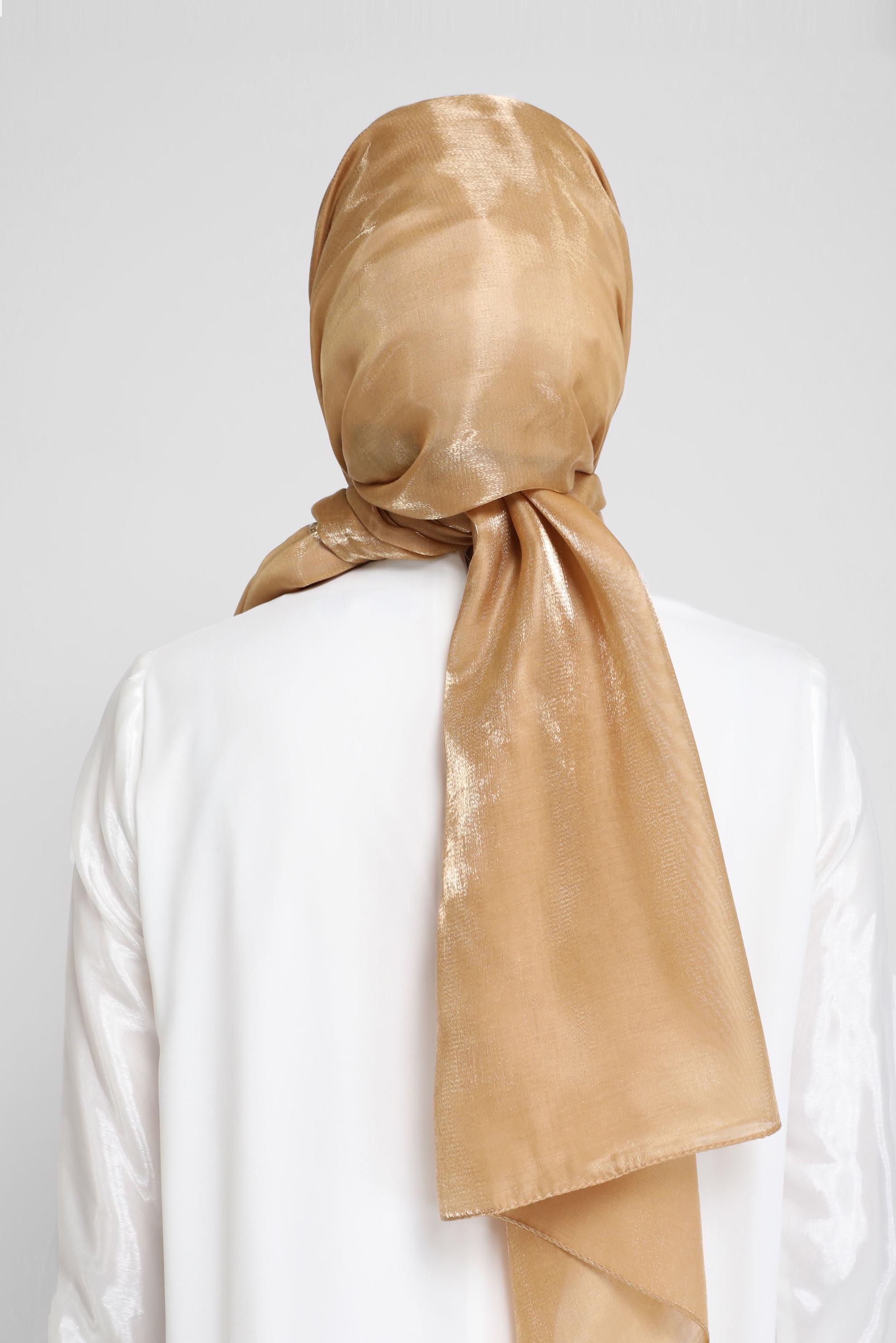 Tesettür giyim ALTIN ALVİNA ŞAL 8076 