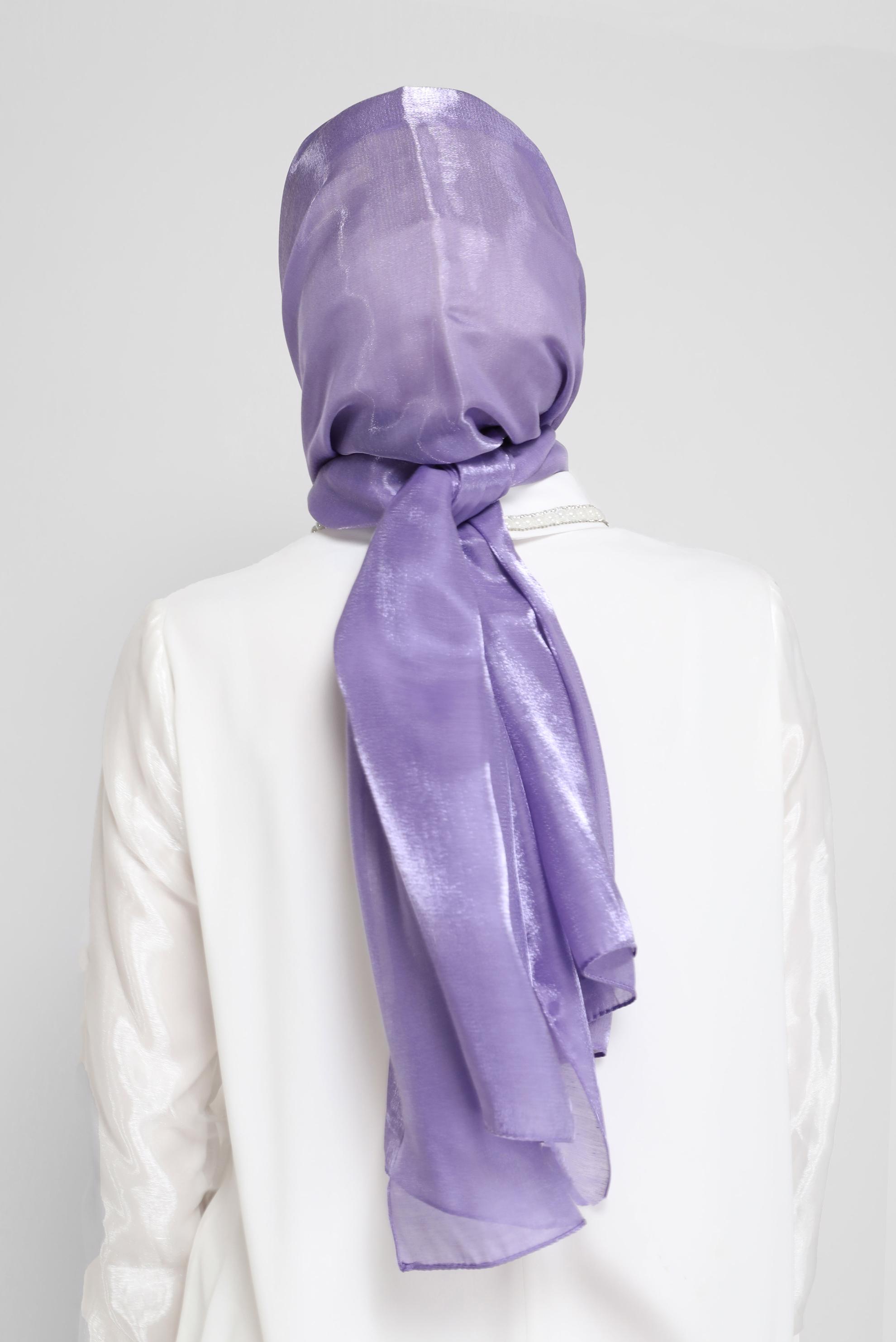 Tesettür giyim RENKSİZ ALVİNA ŞAL 8076 