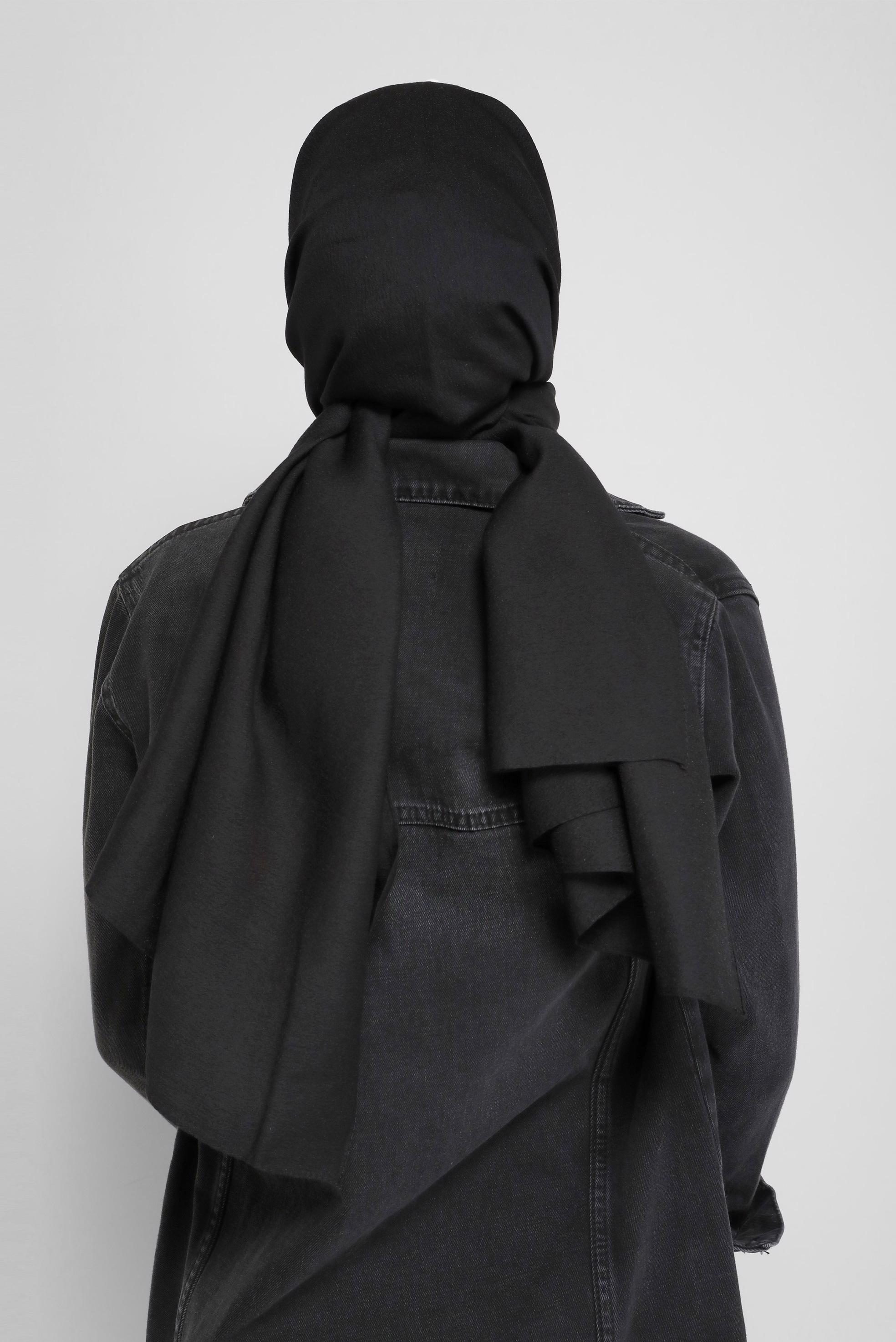 Vêtements hijab NOIR CHÂLE ALVİNA 8077