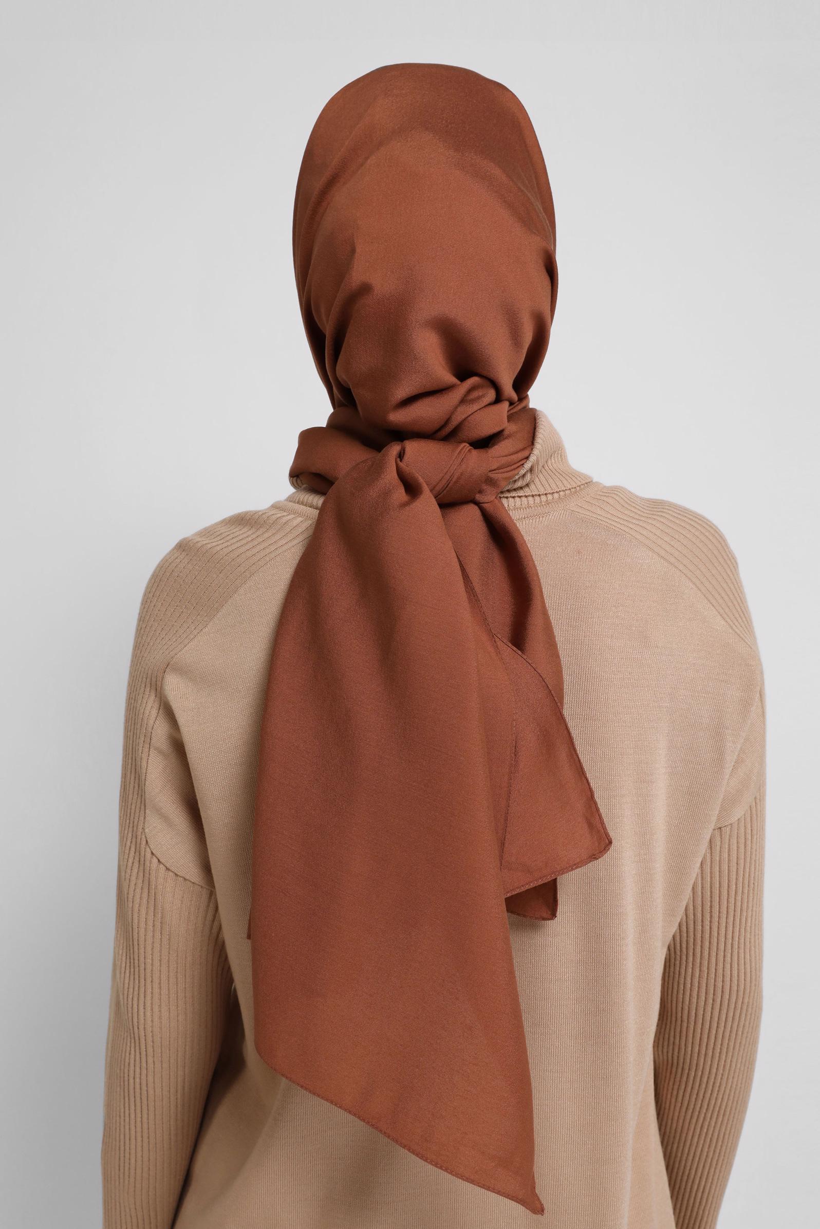 Tesettür giyim TURUNCU ALVİNA MODAL ŞAL 8077 