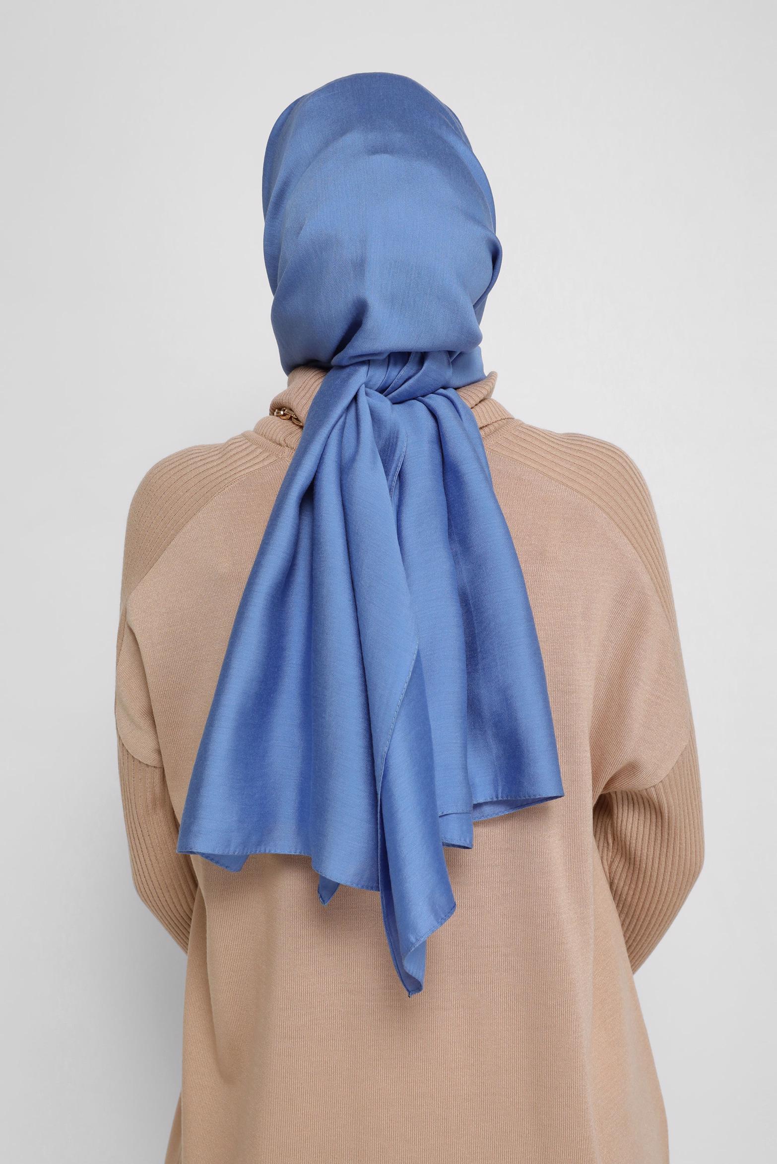 Tesettür giyim LACİVERT ALVİNA MODAL ŞAL 8077 