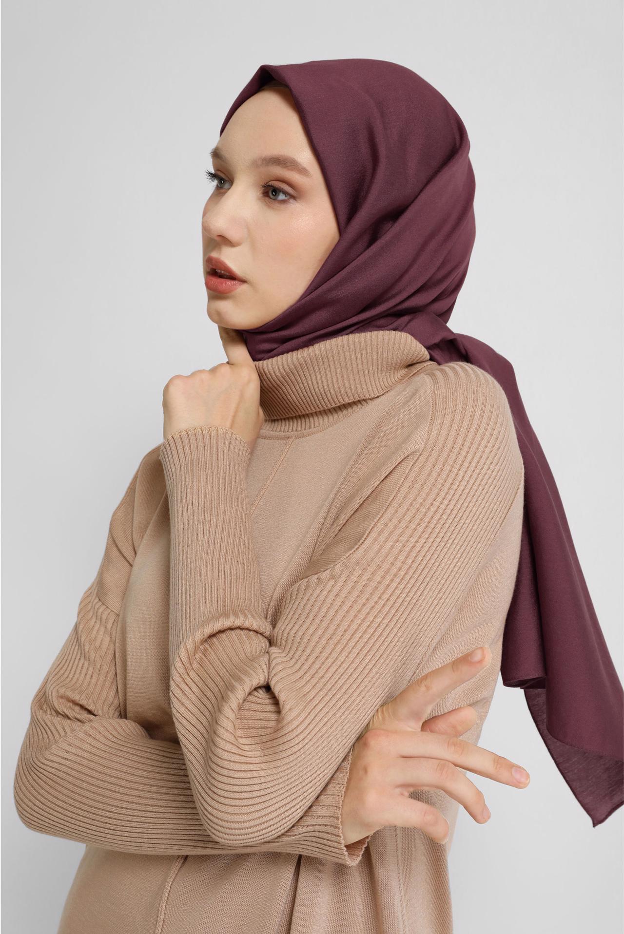 Tesettür giyim MOR ALVİNA MODAL ŞAL 8077 