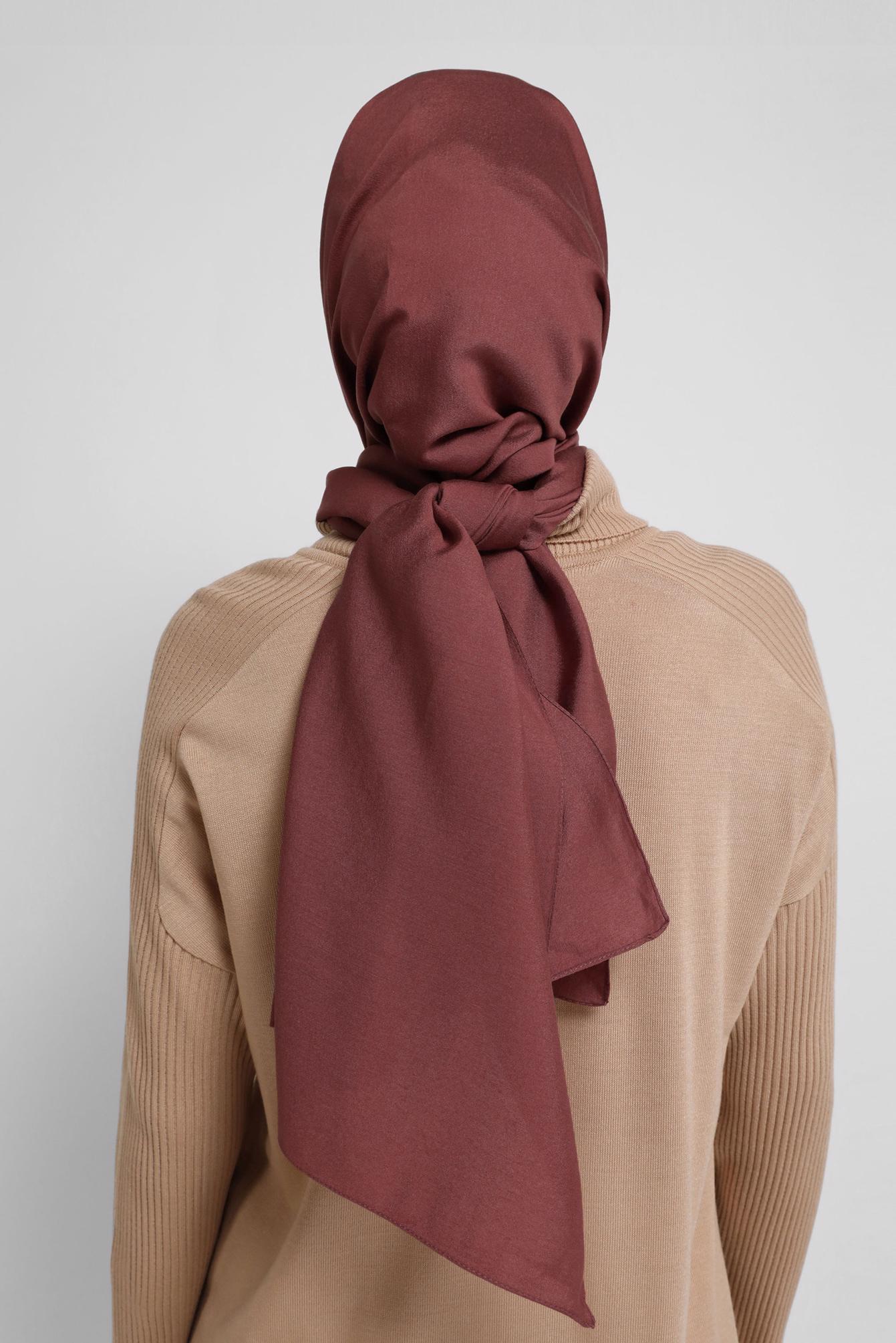 Tesettür giyim PEMBE ALVİNA MODAL ŞAL 8077 