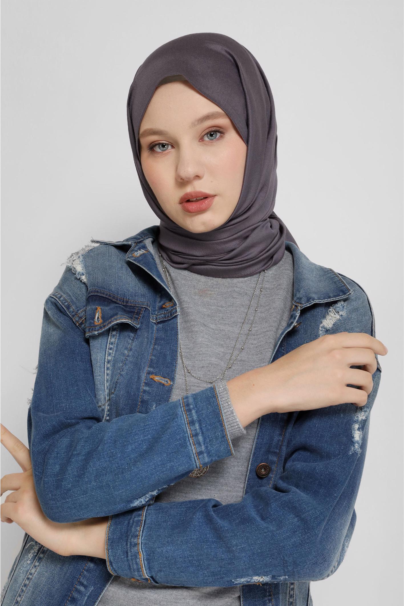 Tesettür giyim MÜRDÜM ALVİNA MODAL ŞAL 8077 