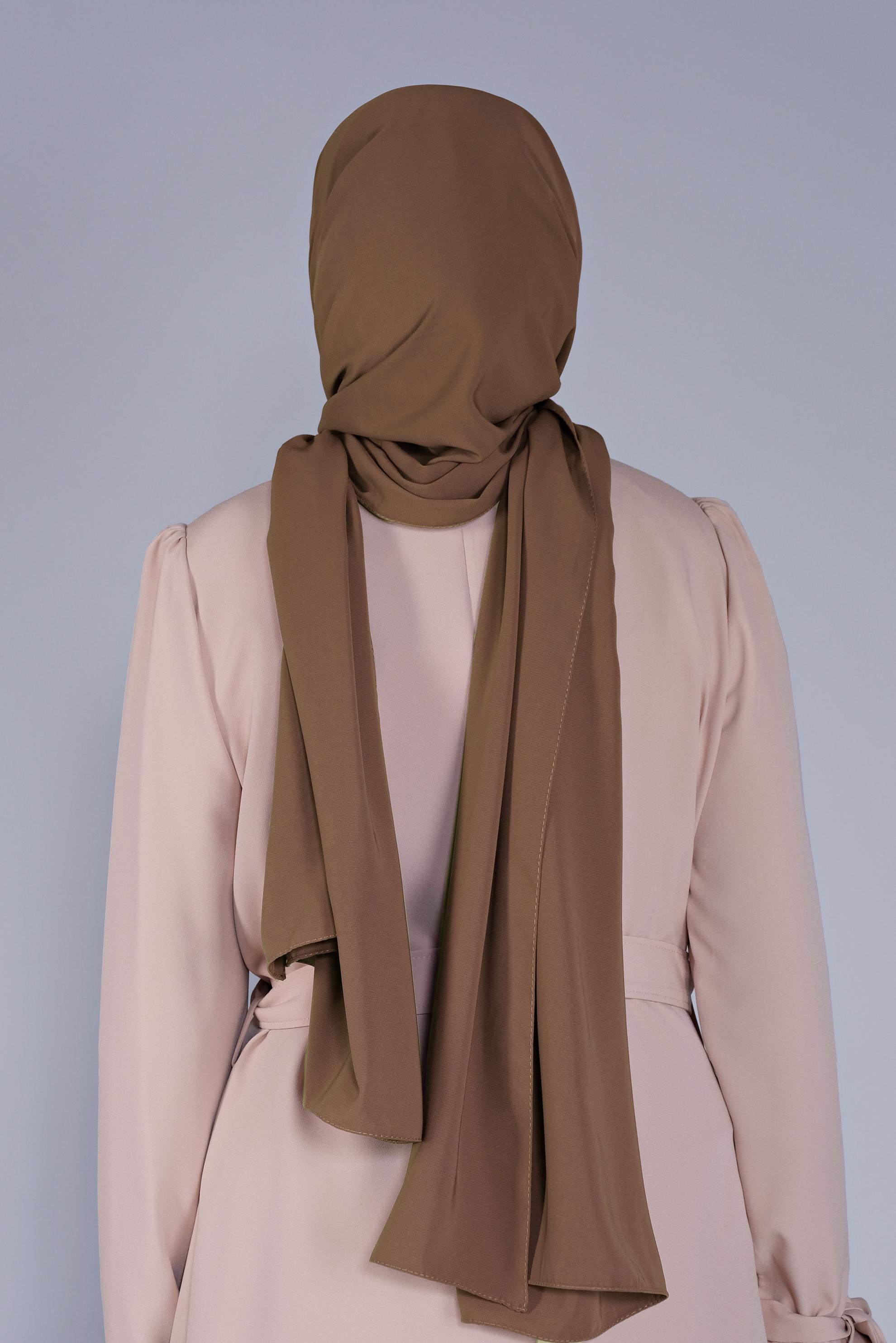 Vêtements hijab BRUN CHÂLE ALVİNA 8078