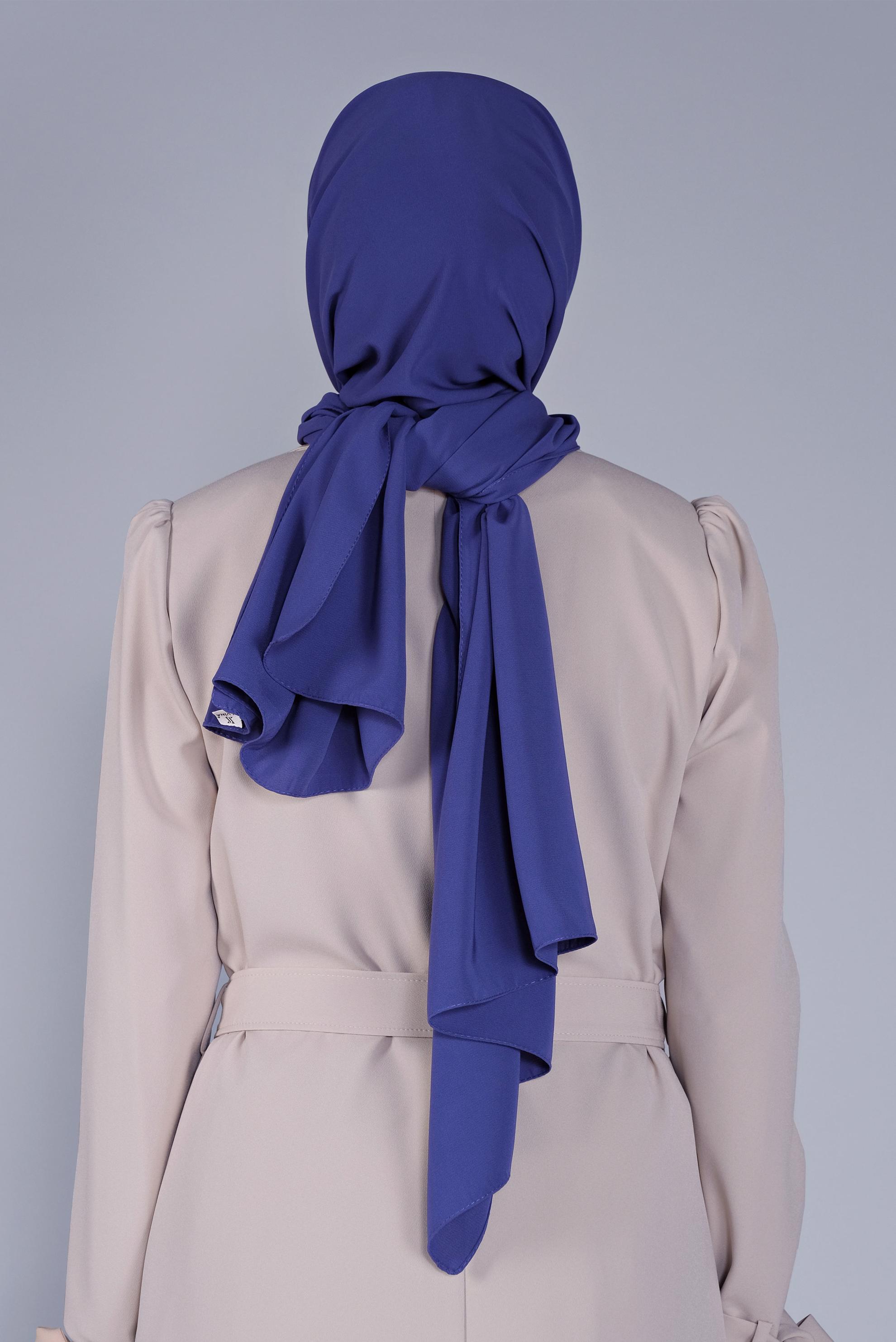 Tesettür giyim LACİVERT 8078 ALVİNA MEDİNE İPEĞİ ŞAL (NRL)