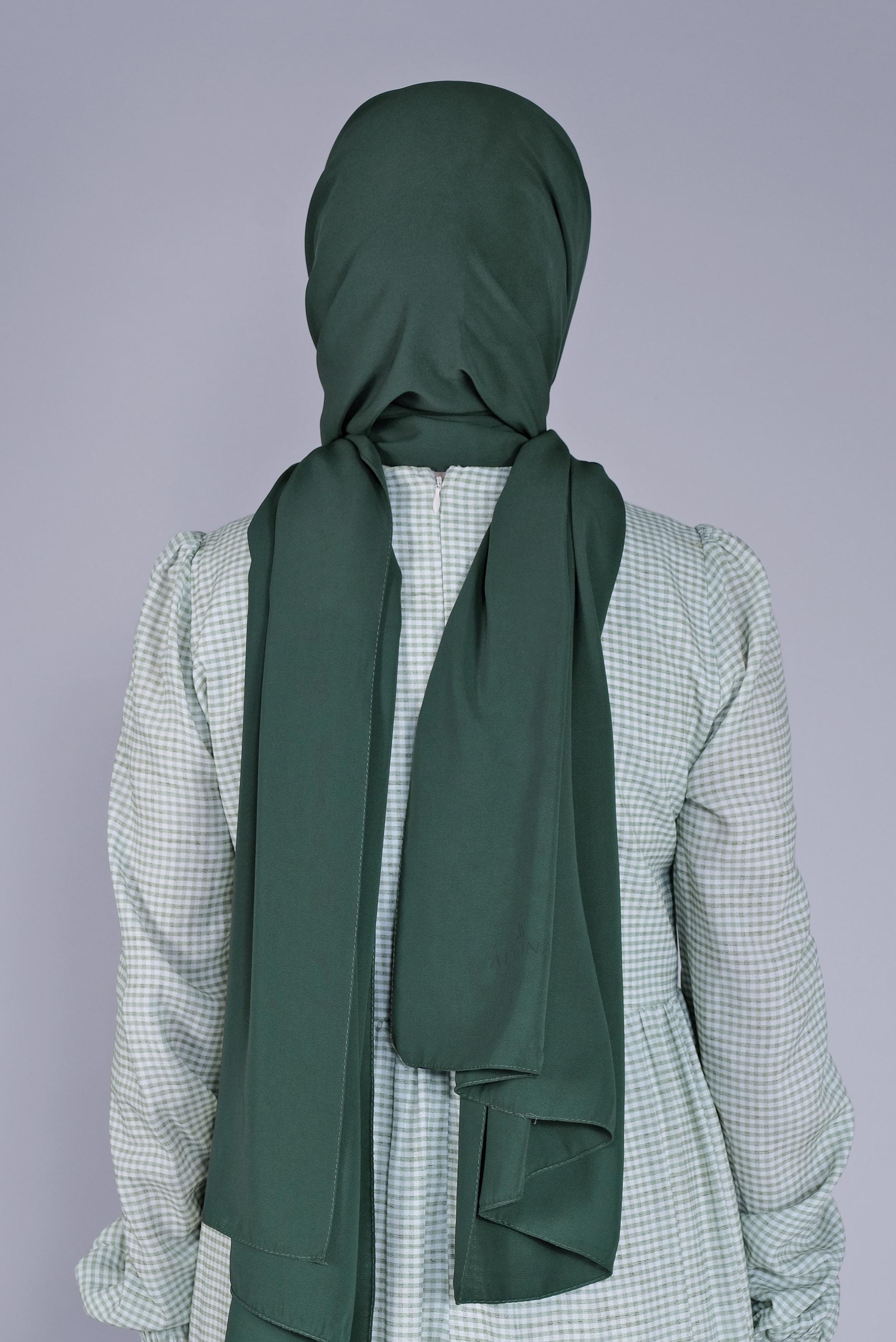 Vêtements hijab VERT CHÂLE ALVİNA 8078