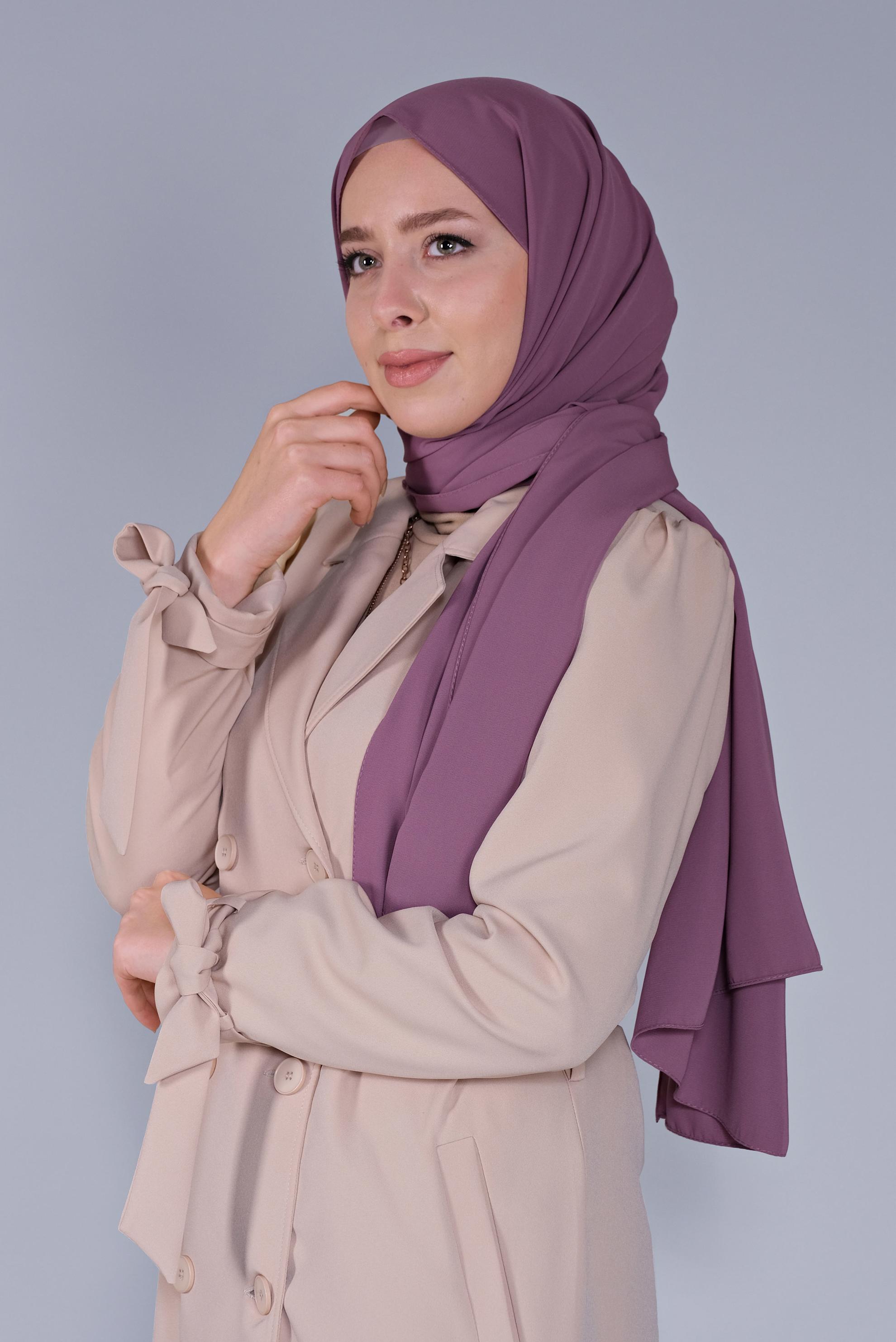 Vêtements hijab POUDRE CHÂLE ALVİNA 8078