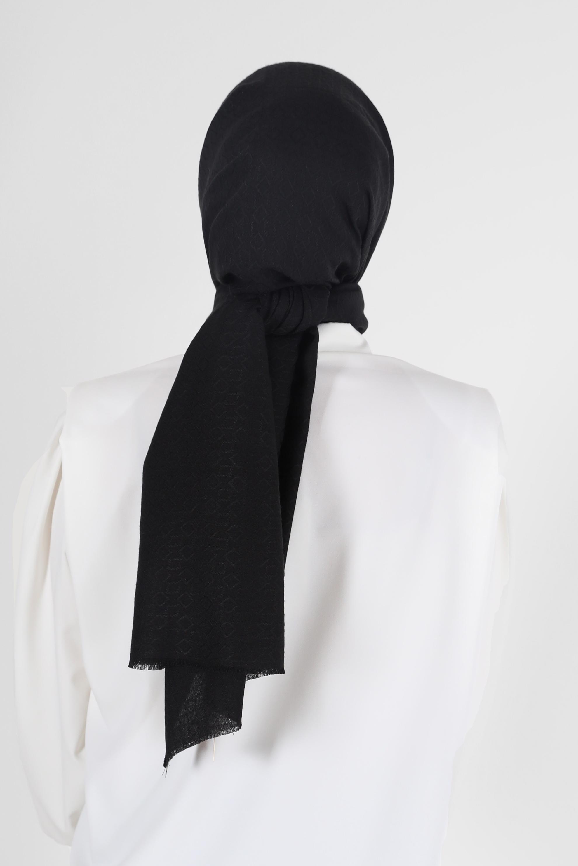 Vêtements hijab NOIR CHÂLE ALVINA 8080