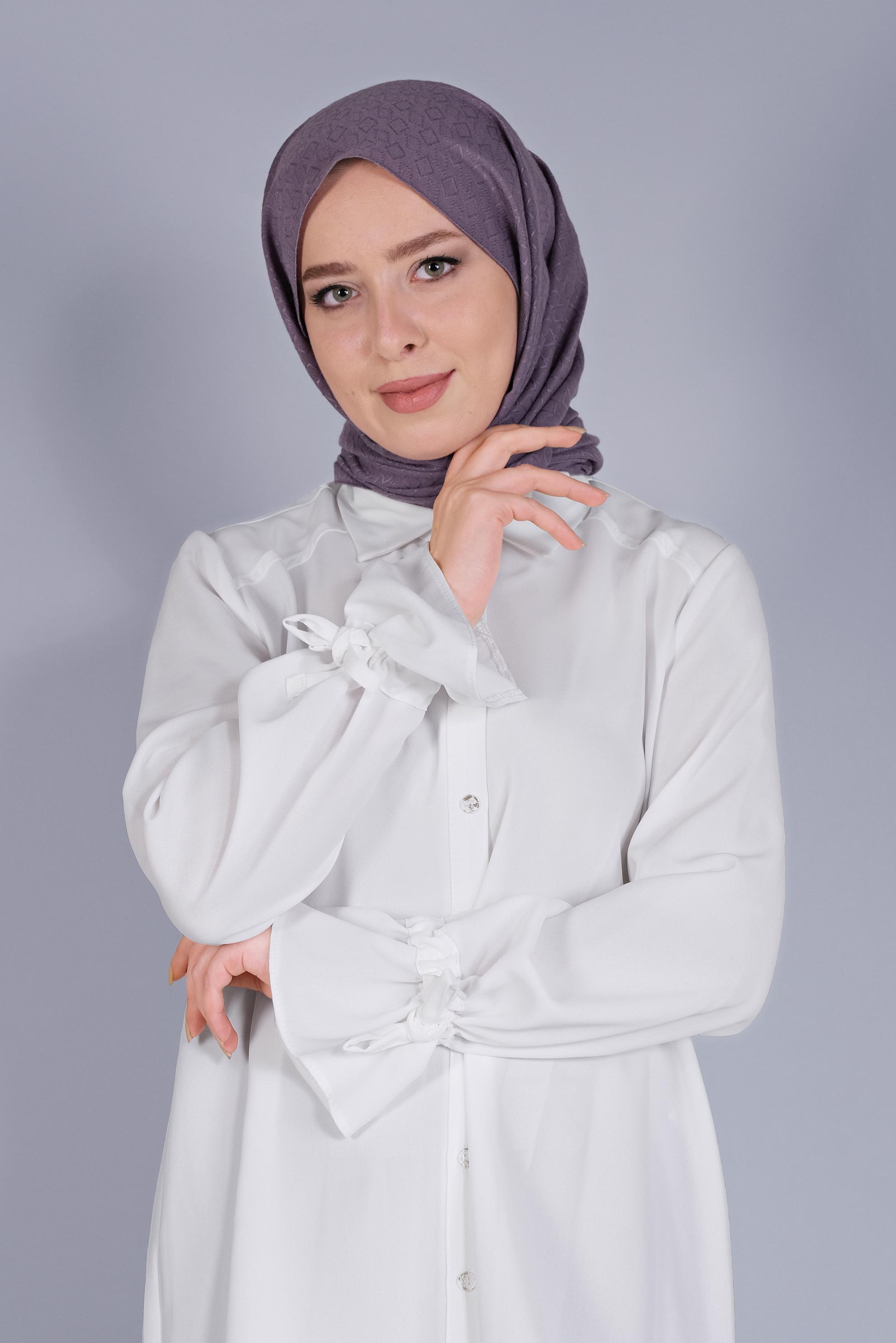 Tesettür giyim MOR ALVİNA MANOLYA ŞAL 8080 