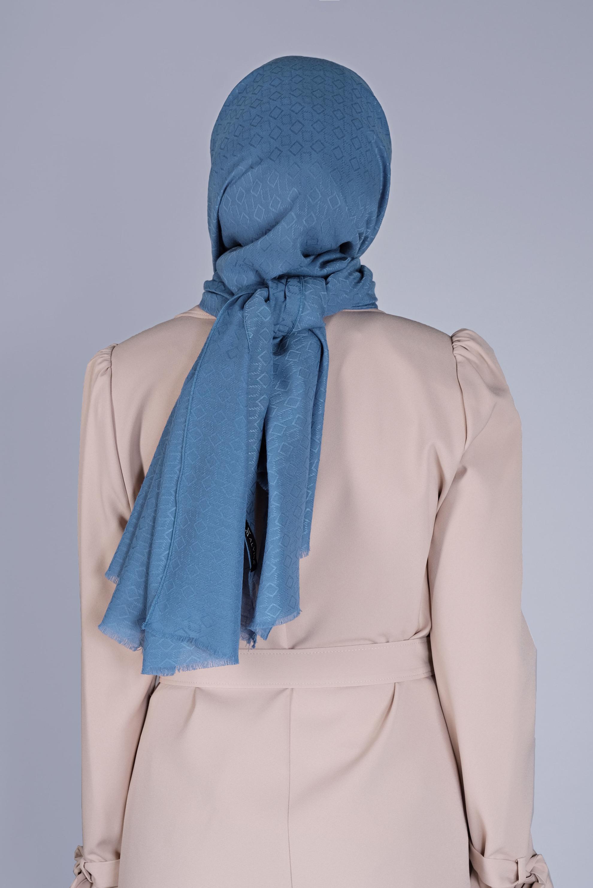 Tesettür giyim LACİVERT ALVİNA MANOLYA ŞAL 8080 