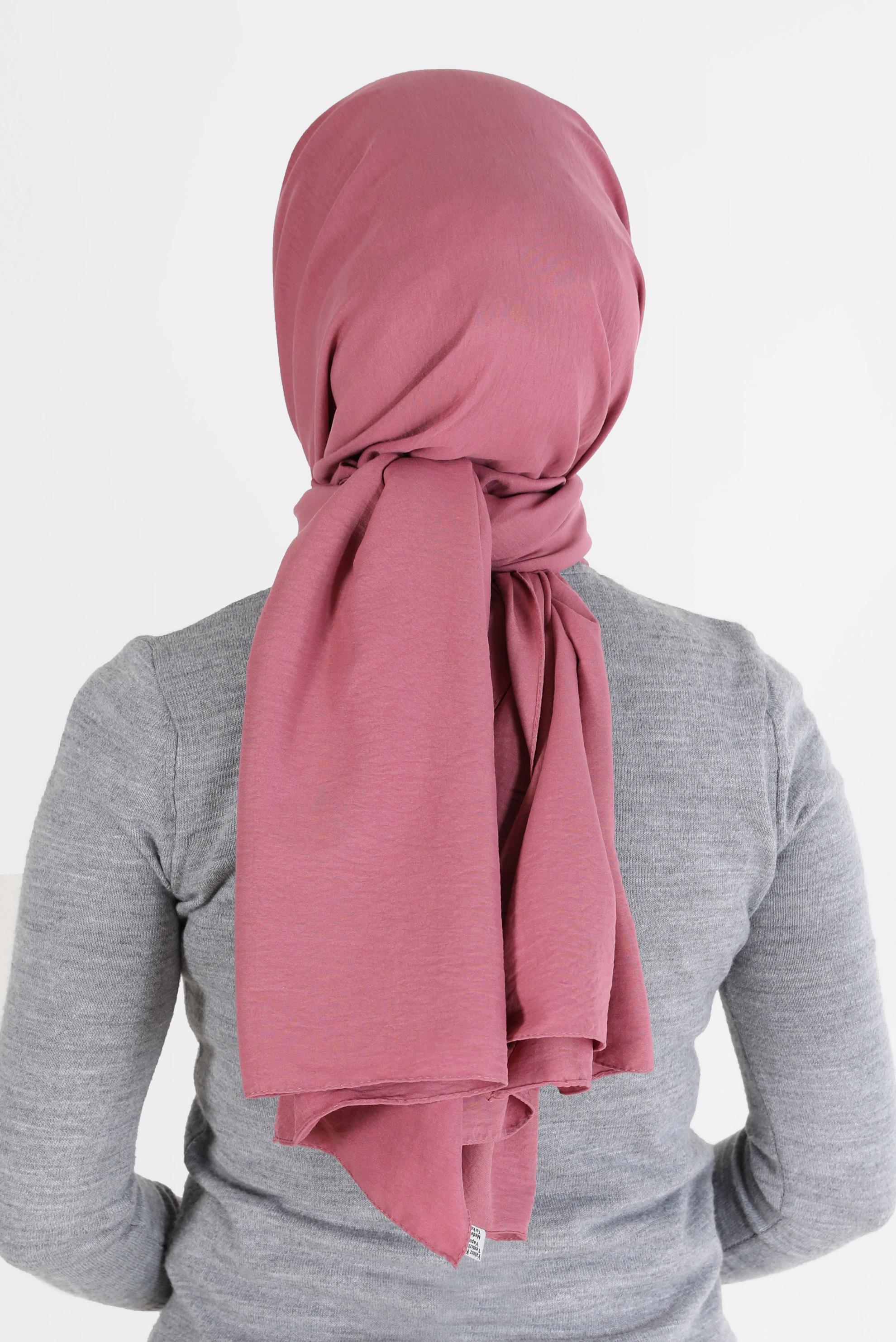 Tesettür giyim PEMBE ALVİNA PAMUK CAZ ŞAL 8081 