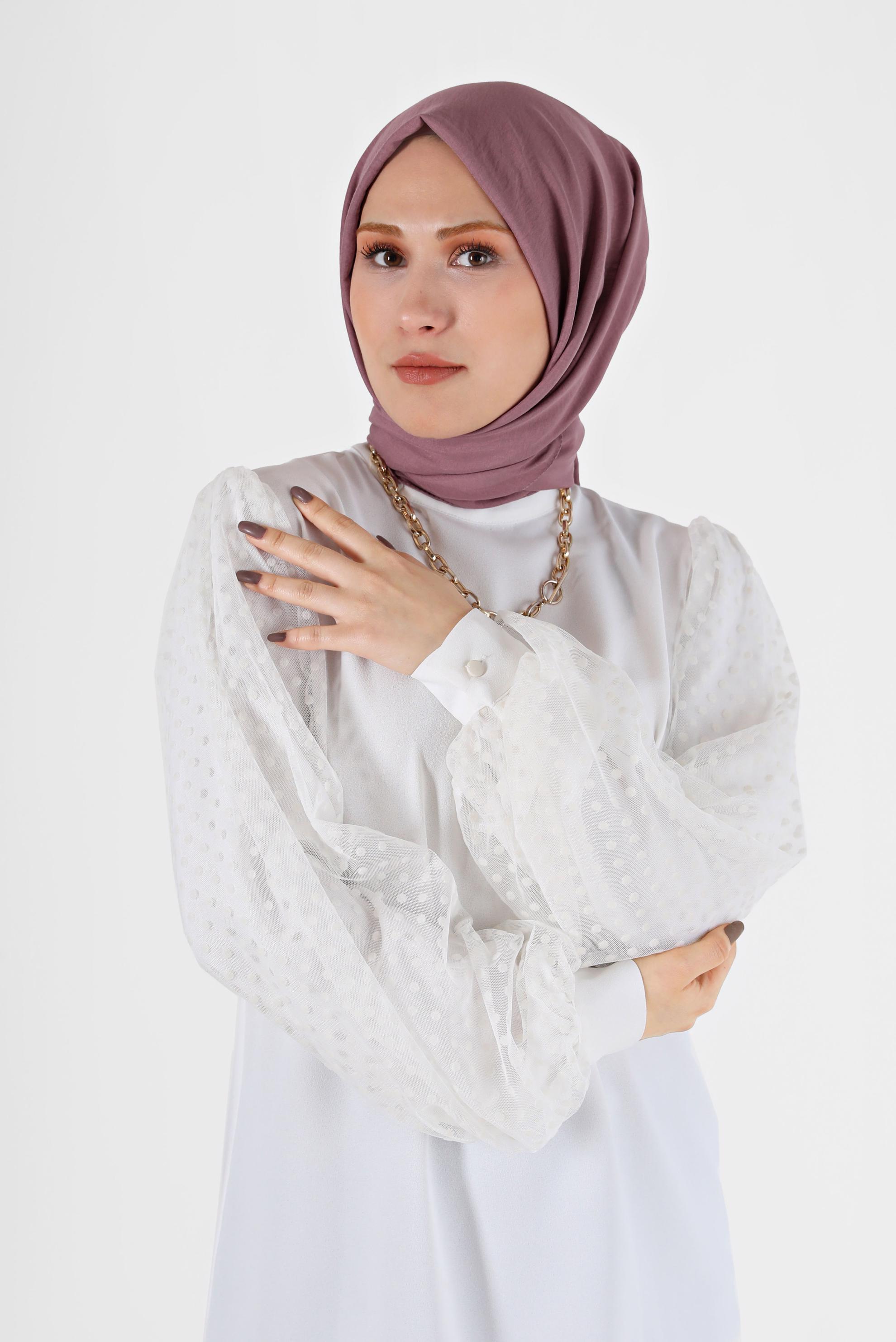 Tesettür giyim MOR ALVİNA PAMUK CAZ ŞAL 8081 